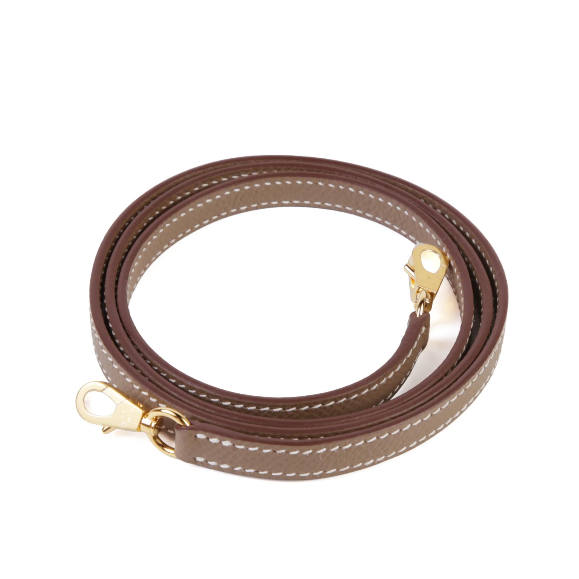 Brand New ( Rank N ) HERMÈS Mini Kelly II Etoupe (18) Epsom Gold hardware G (2026) - 14