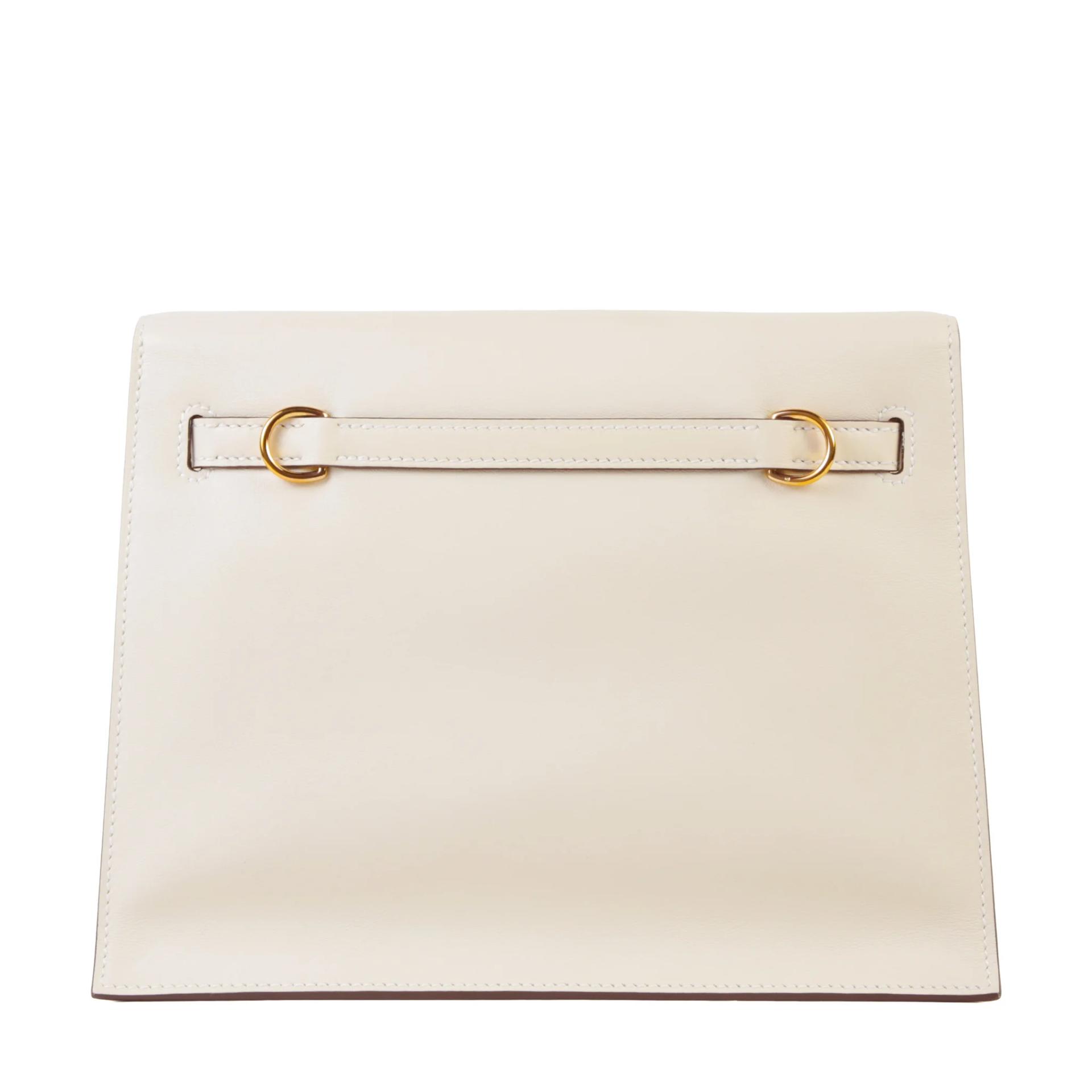 Very Good ( Rank A) HERMÈS Kelly Danse Nata (I2) Gris Perle (80) Swift Gold hardware B (2023) - 2