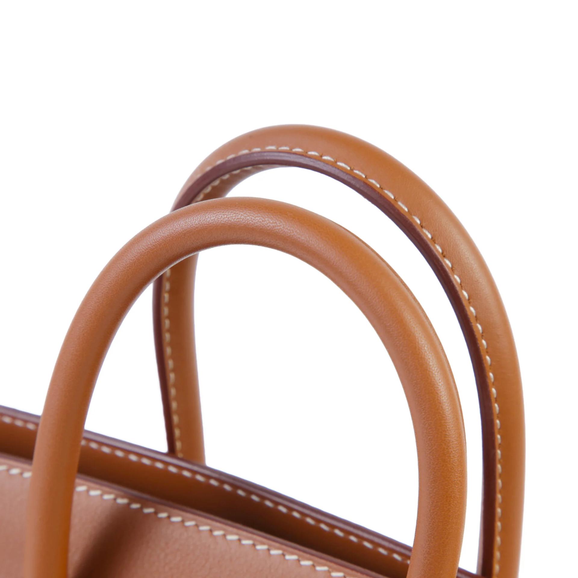 SA超美品 HERMÈS 愛馬仕 Birkin 25 Shadow 37 金棕色 Gold Swift牛皮 銀扣 Z刻 2021年 - 3