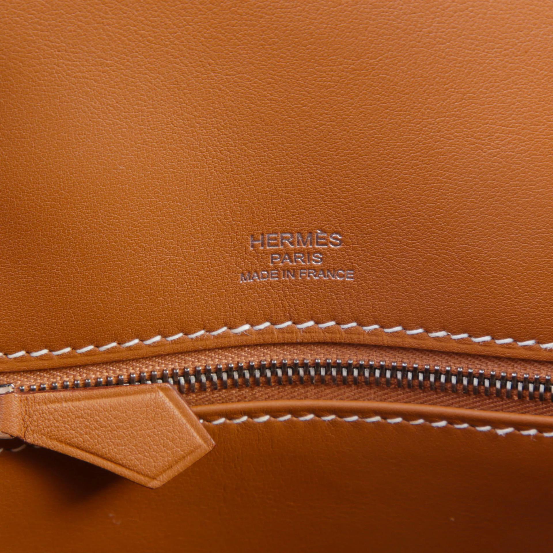 SA超美品 HERMÈS 愛馬仕 Birkin 25 Shadow 37 金棕色 Gold Swift牛皮 銀扣 Z刻 2021年 - 8