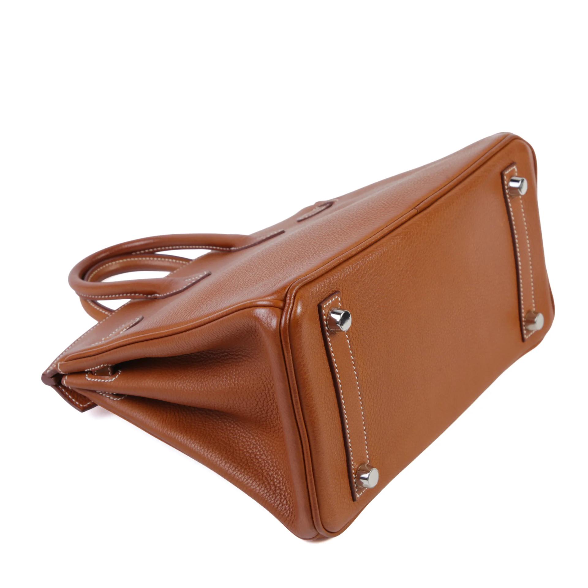 Very Good ( Rank A) HERMÈS Birkin 25 Fauve (34) Barenia Faubourg Palladium hardware Y (2020) - 6