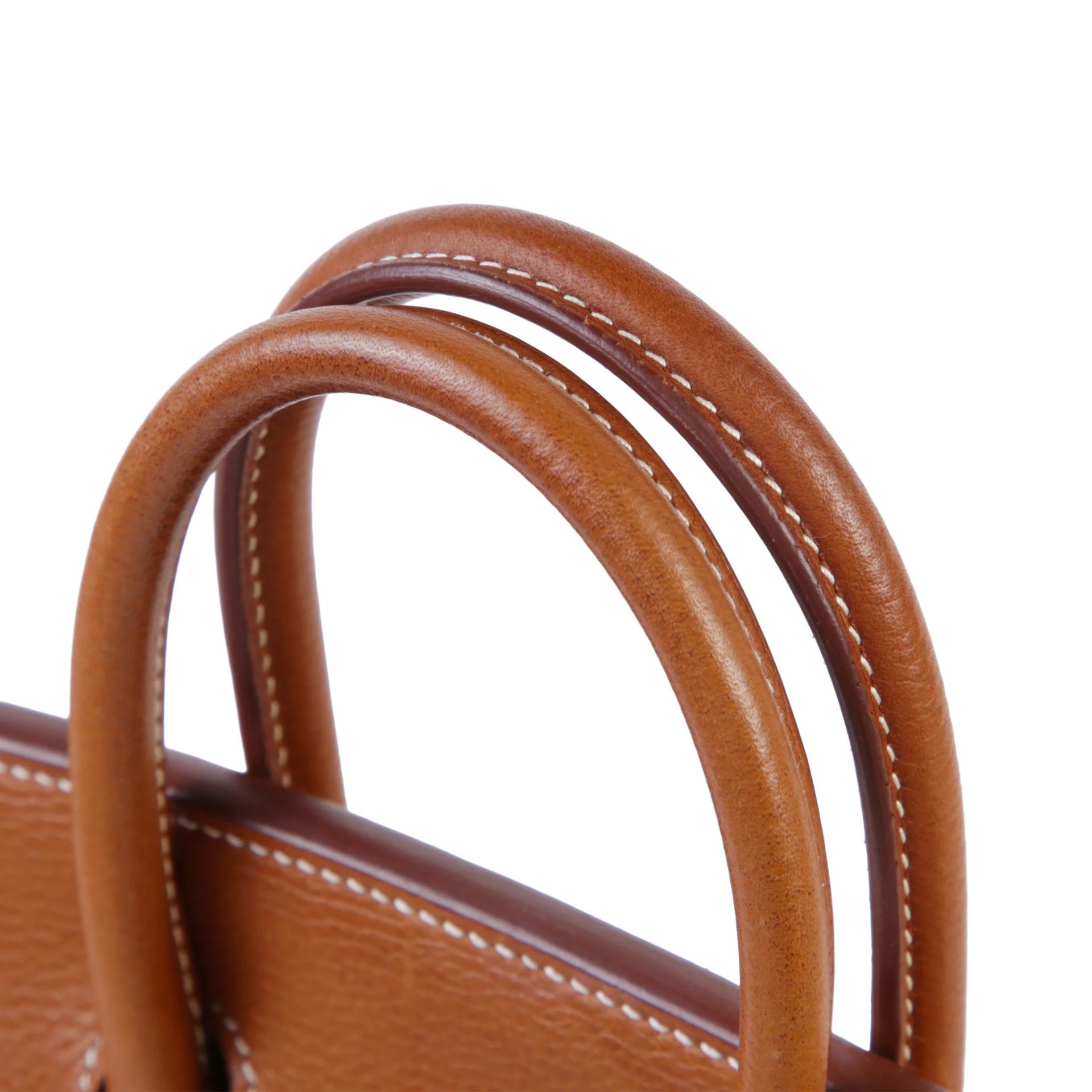 Very Good ( Rank A) HERMÈS Birkin 25 Fauve (34) Barenia Faubourg Palladium hardware Y (2020) - 3