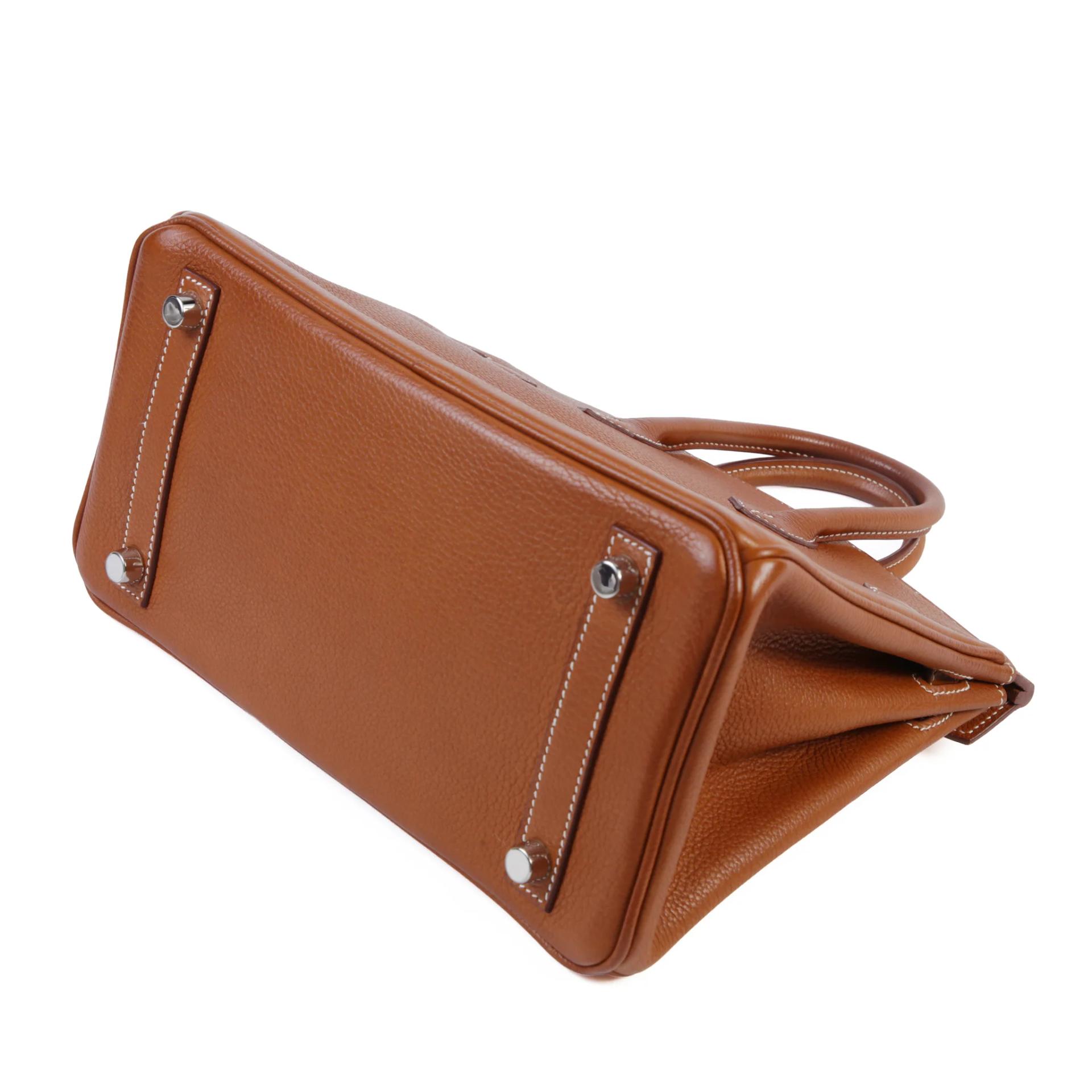 Very Good ( Rank A) HERMÈS Birkin 25 Fauve (34) Barenia Faubourg Palladium hardware Y (2020) - 7