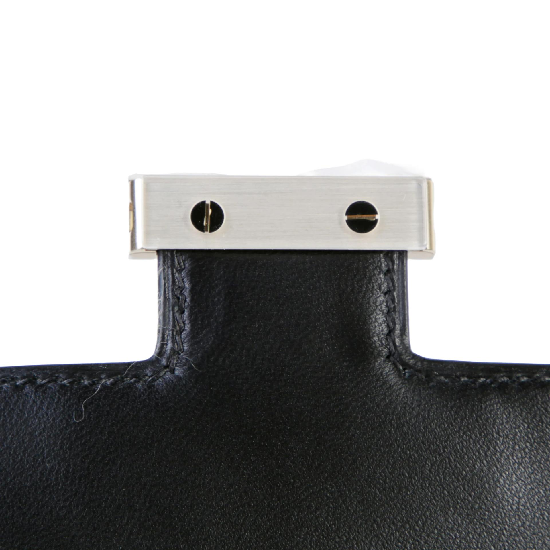 Brand New ( Rank N ) HERMÈS Constance Elan Noir (89) Epsom Brushed Permabrass hardware K (2025) - 9