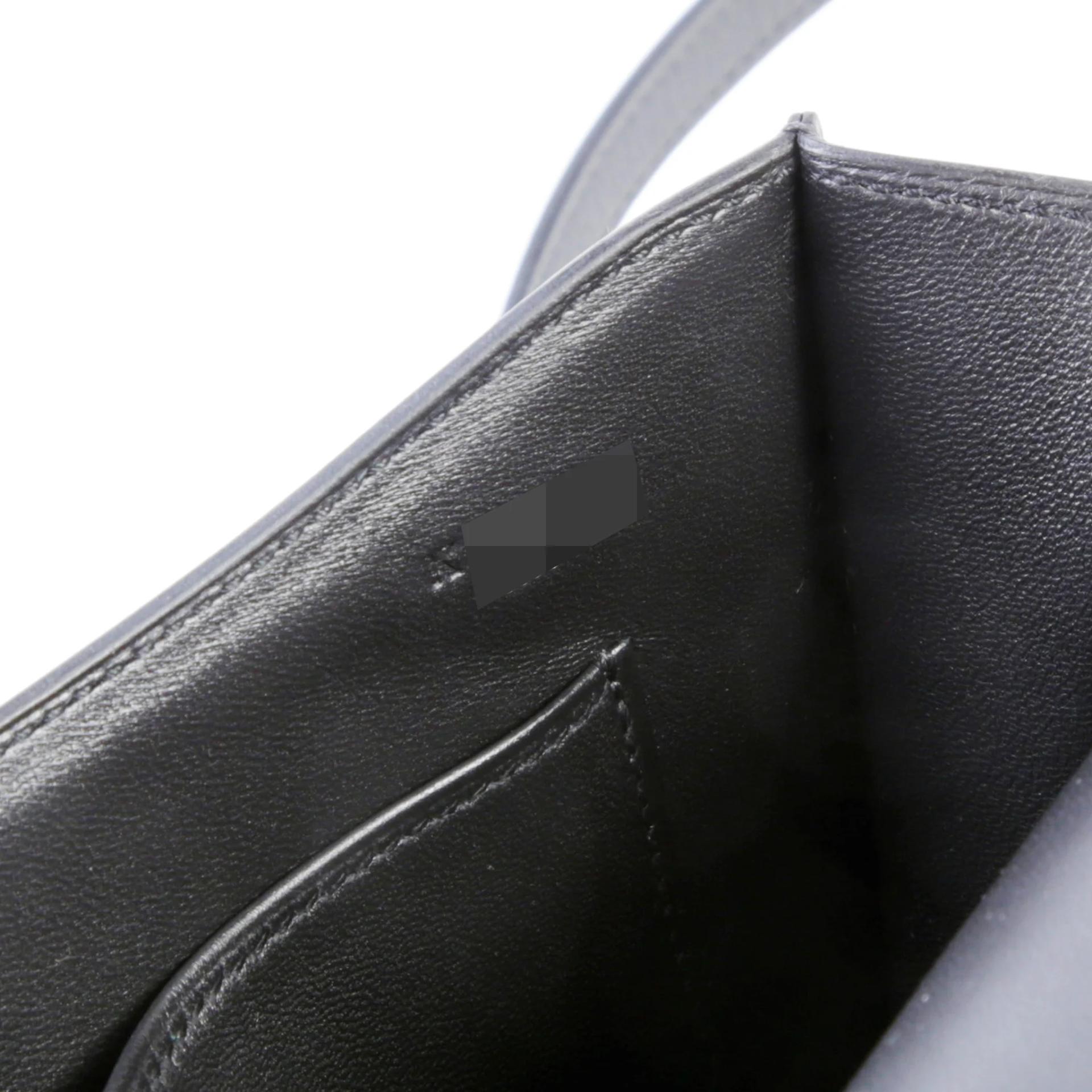 Brand New ( Rank N ) HERMÈS Constance Elan Noir (89) Epsom Brushed Permabrass hardware K (2025) - 14