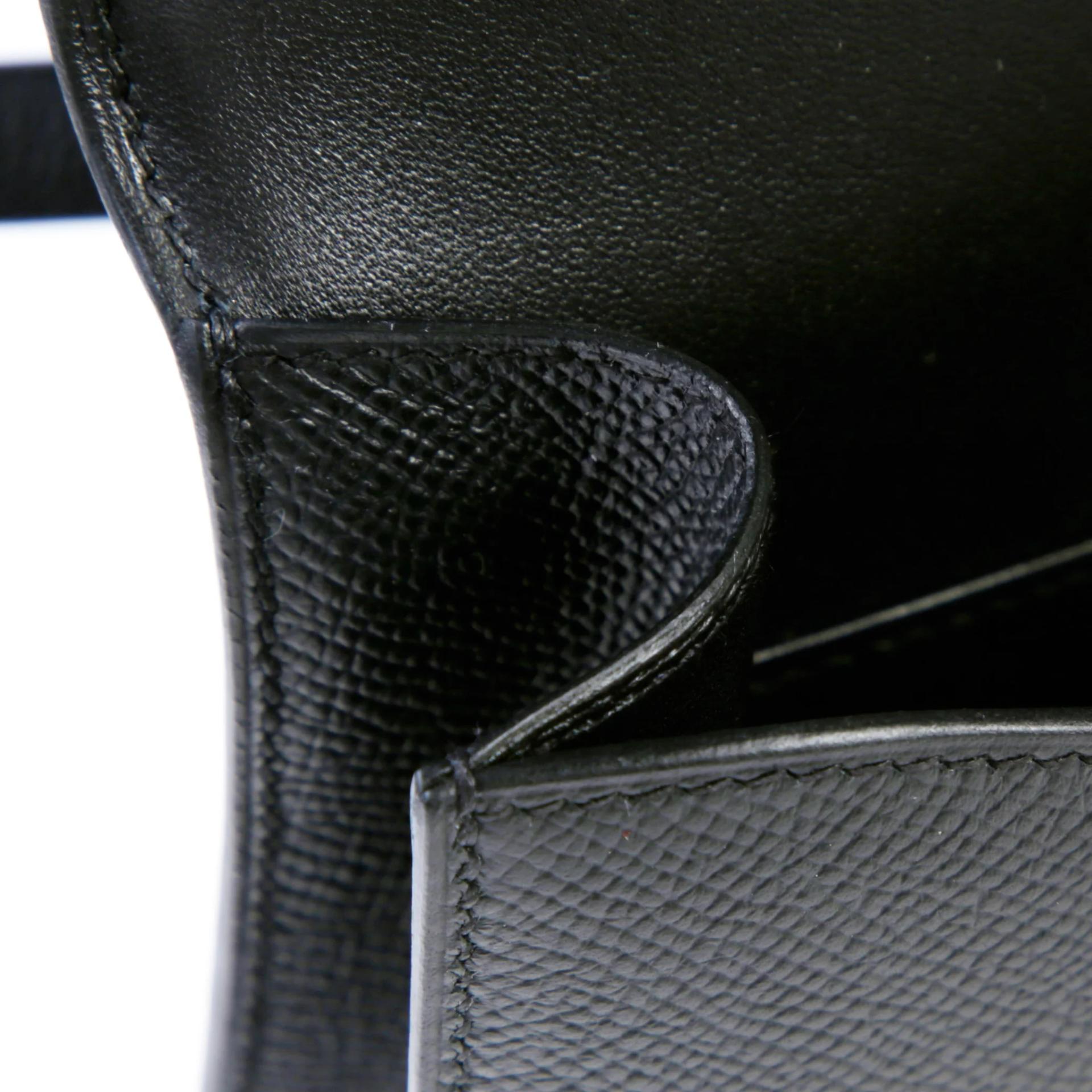 Brand New ( Rank N ) HERMÈS Constance Elan Noir (89) Epsom Brushed Permabrass hardware K (2025) - 13