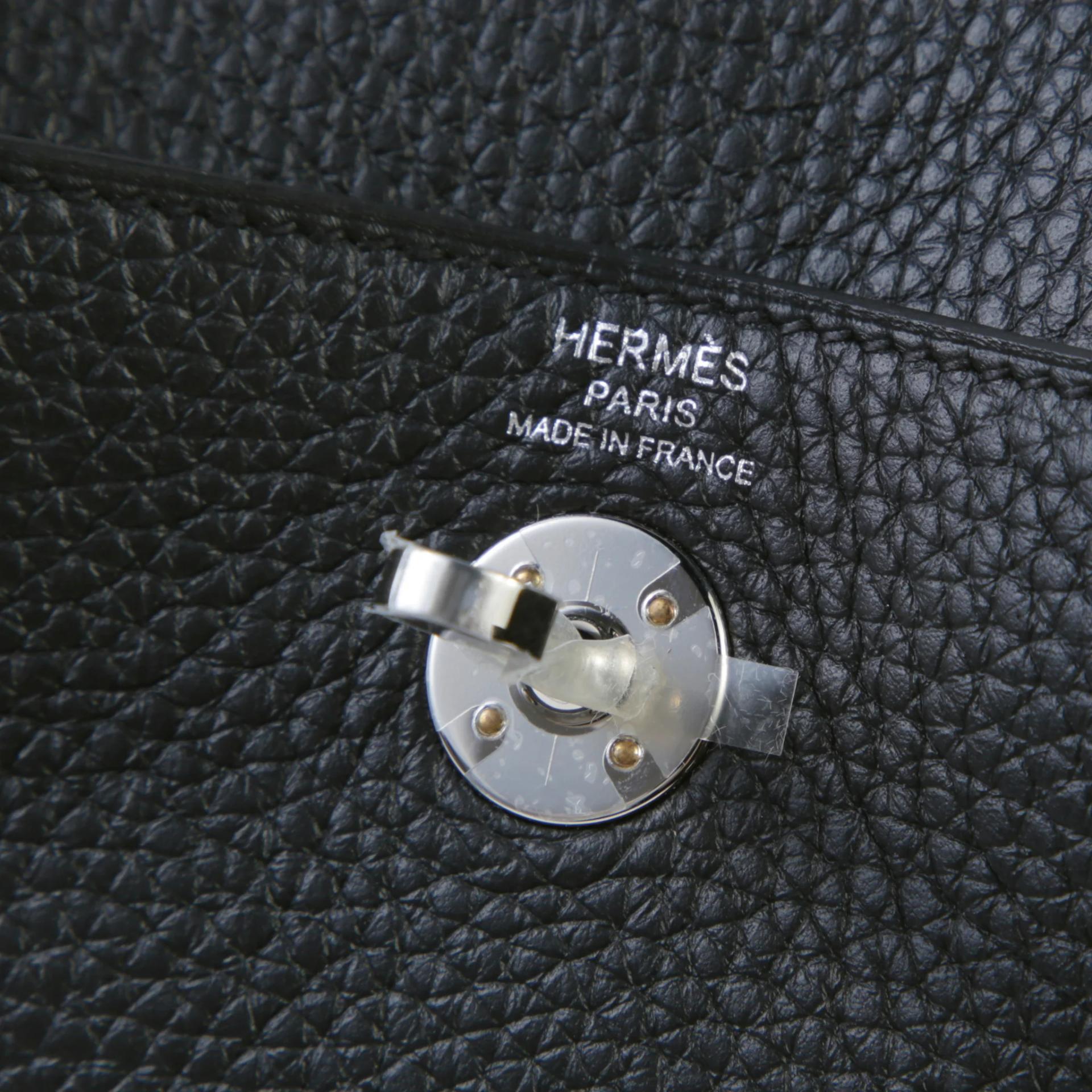Brand New ( Rank N ) HERMÈS Mini Lindy Noir (89) Clemence Palladium hardware G (2026) - 9