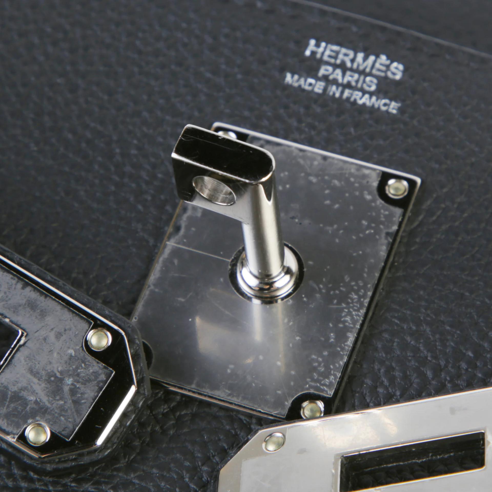 Very Good ( Rank A) HERMÈS Hac a Dos GM Noir (89) Togo Palladium hardware K (2025) - 9