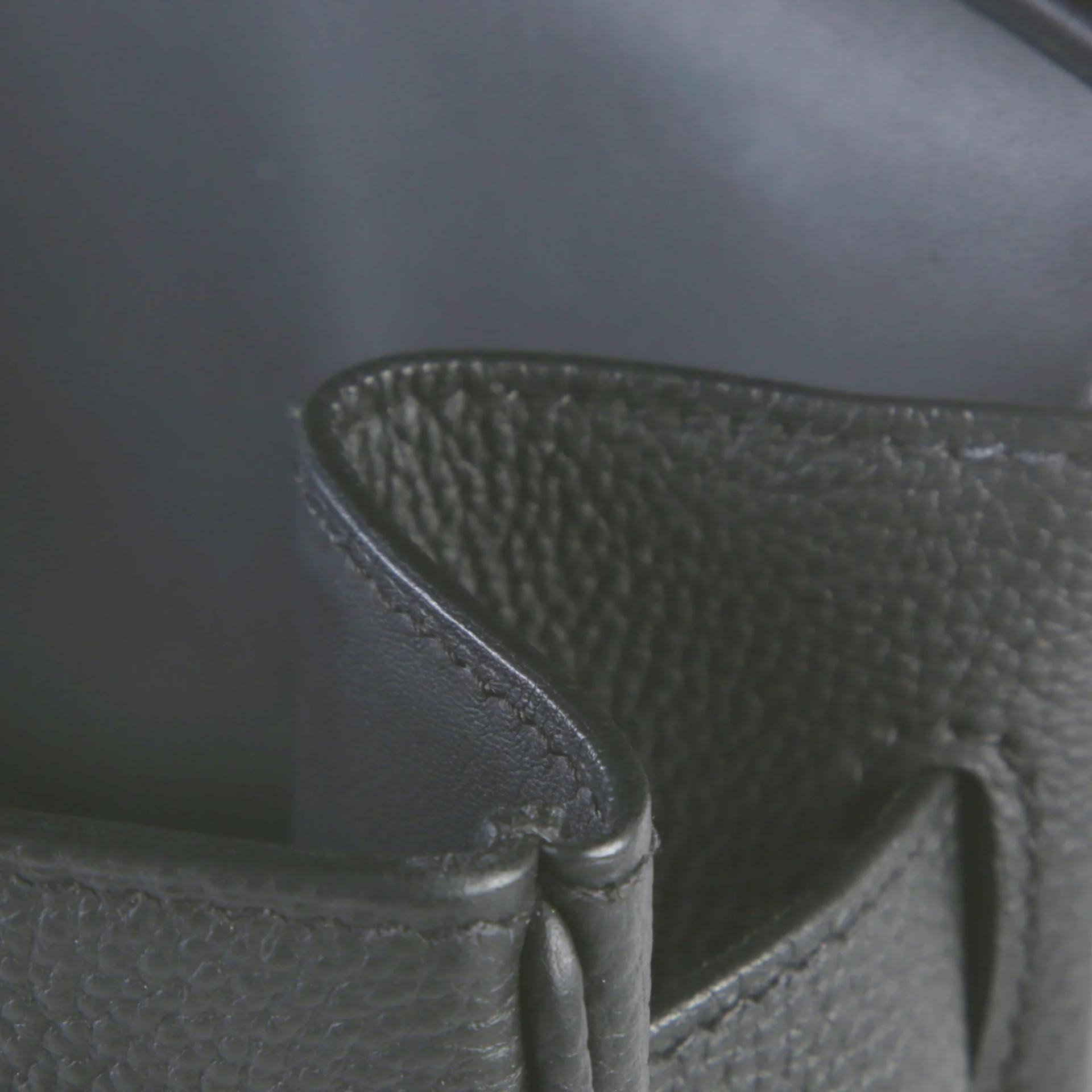 Very Good ( Rank A) HERMÈS Hac a Dos GM Noir (89) Togo Palladium hardware K (2025) - 11