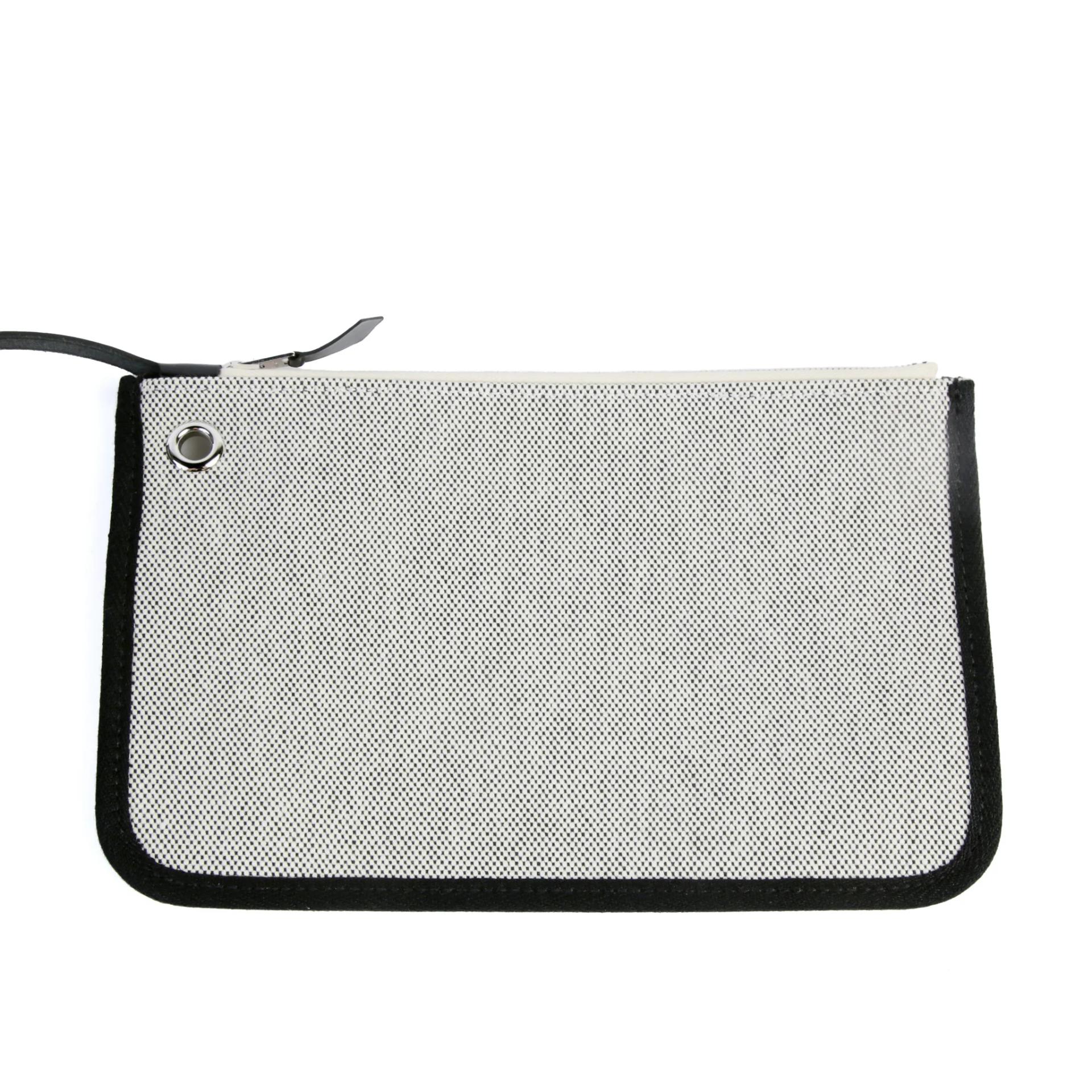 Unused ( Rank NS ) HERMÈS Herbag Zip 39 MM Noir (89) Toile H Viking canvas Vache Hunter Palladium hardware B (2023) - 15