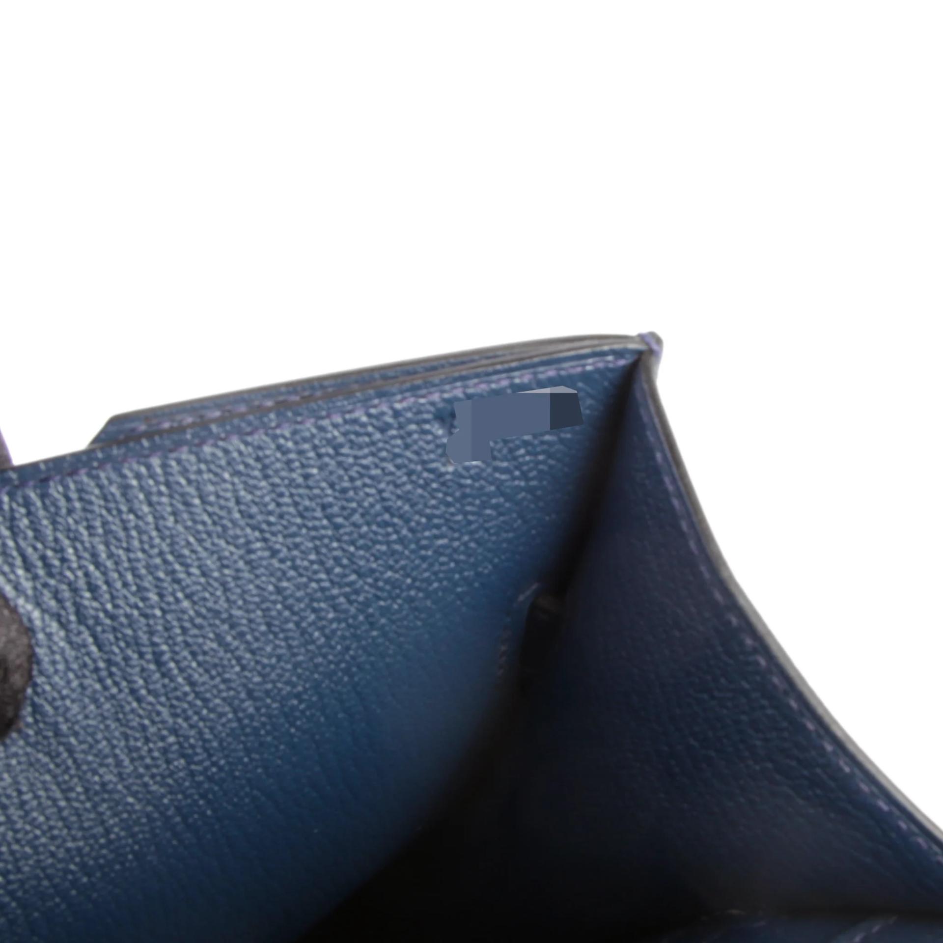 Unused ( Rank NS ) HERMÈS Kelly depeches 36 Bleu de Malte (7L) Evercolor Palladium hardware Y (2020) - 15