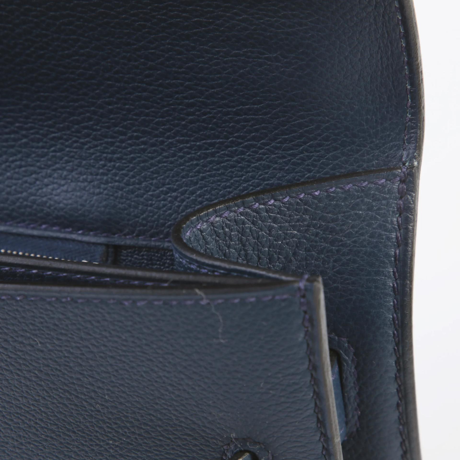 Unused ( Rank NS ) HERMÈS Kelly depeches 36 Bleu de Malte (7L) Evercolor Palladium hardware Y (2020) - 13