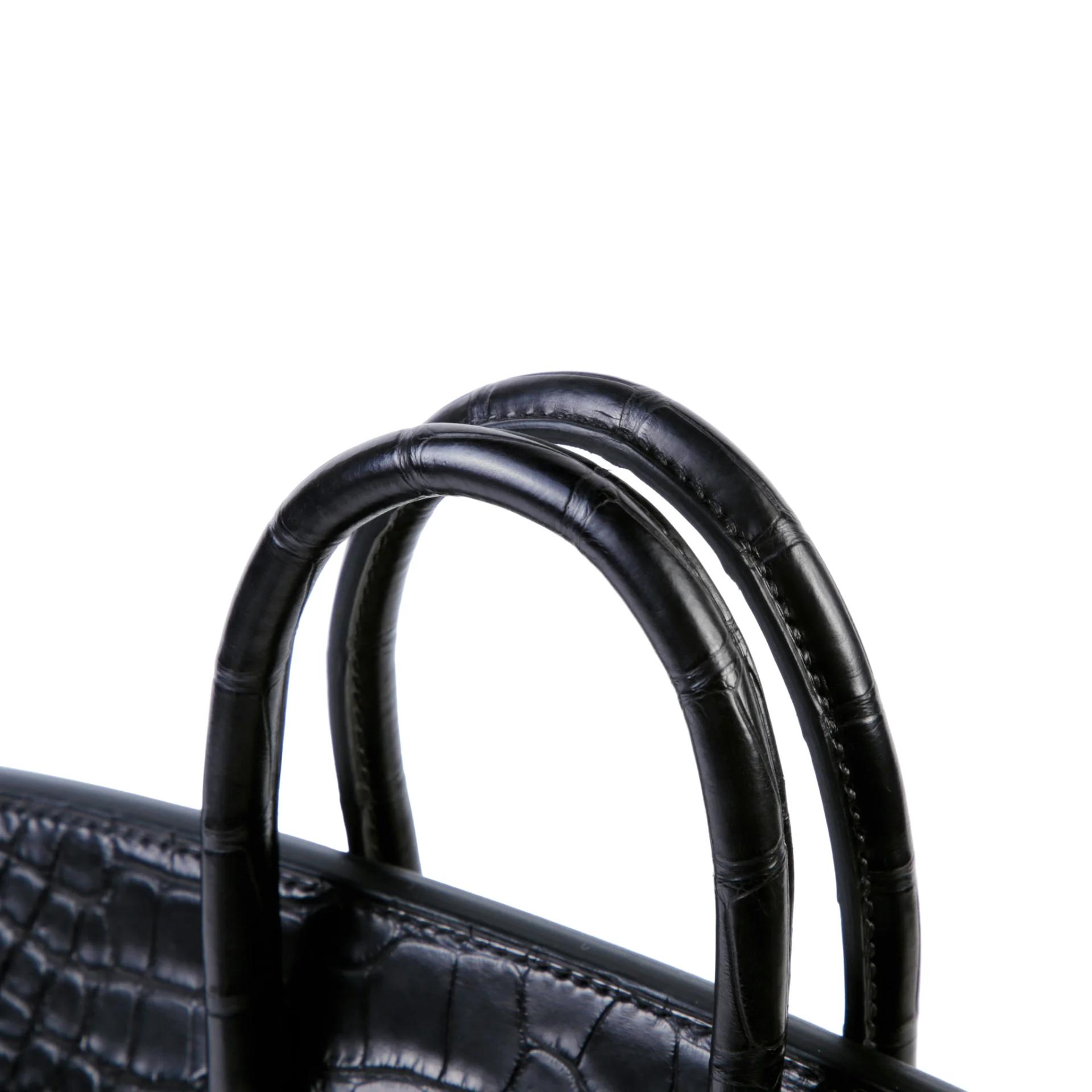 全新 HERMÈS 爱马仕 Birkin 25 Touch T3 枣棕色 Bai Brun □ 短吻鳄 雾面 Togo小牛皮 香槟金扣 K刻 2025年 - 3
