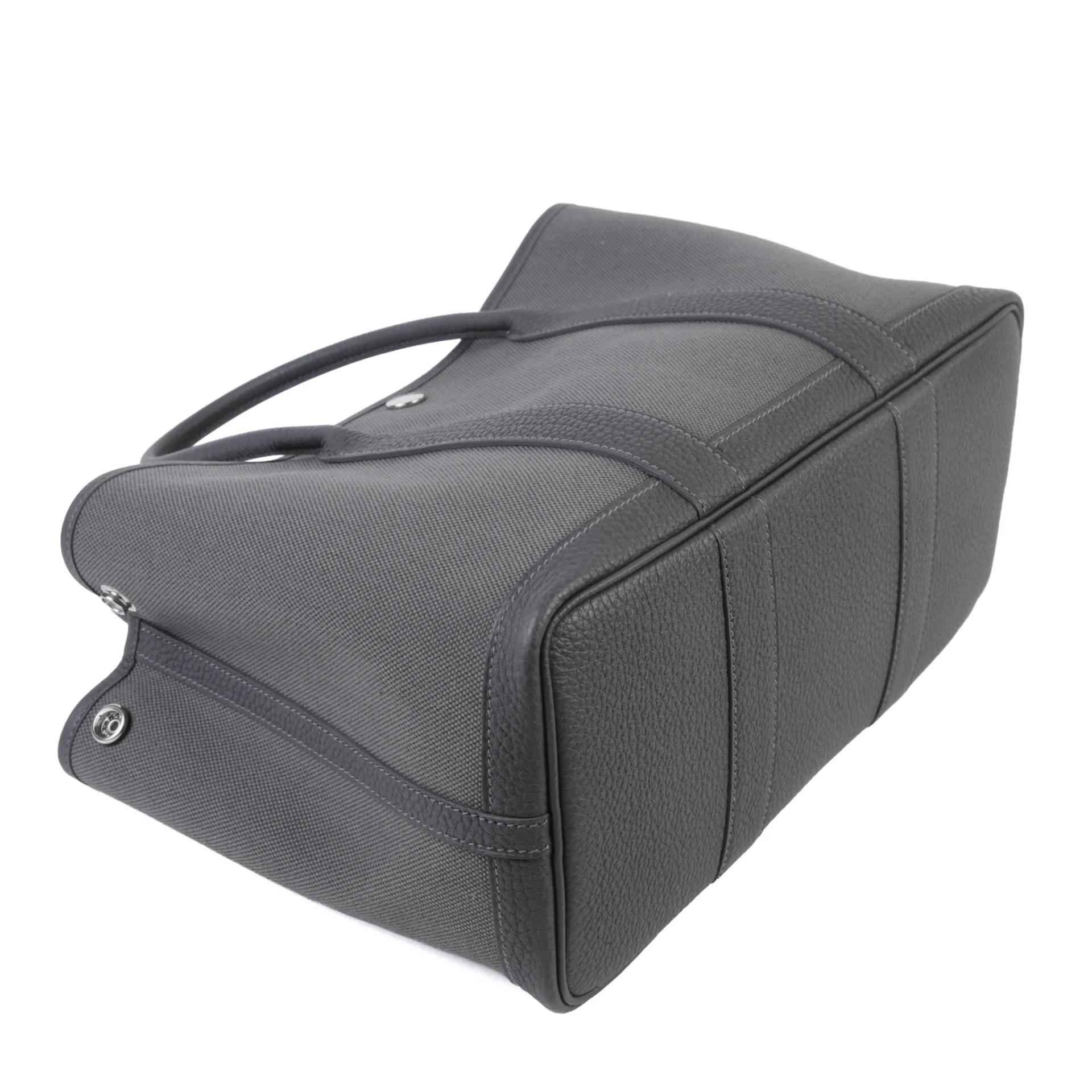 Brand New ( Rank N ) HERMÈS Garden Party TPM Ardoise (85) Toile H canvas Negonda Palladium hardware G (2026) - 4
