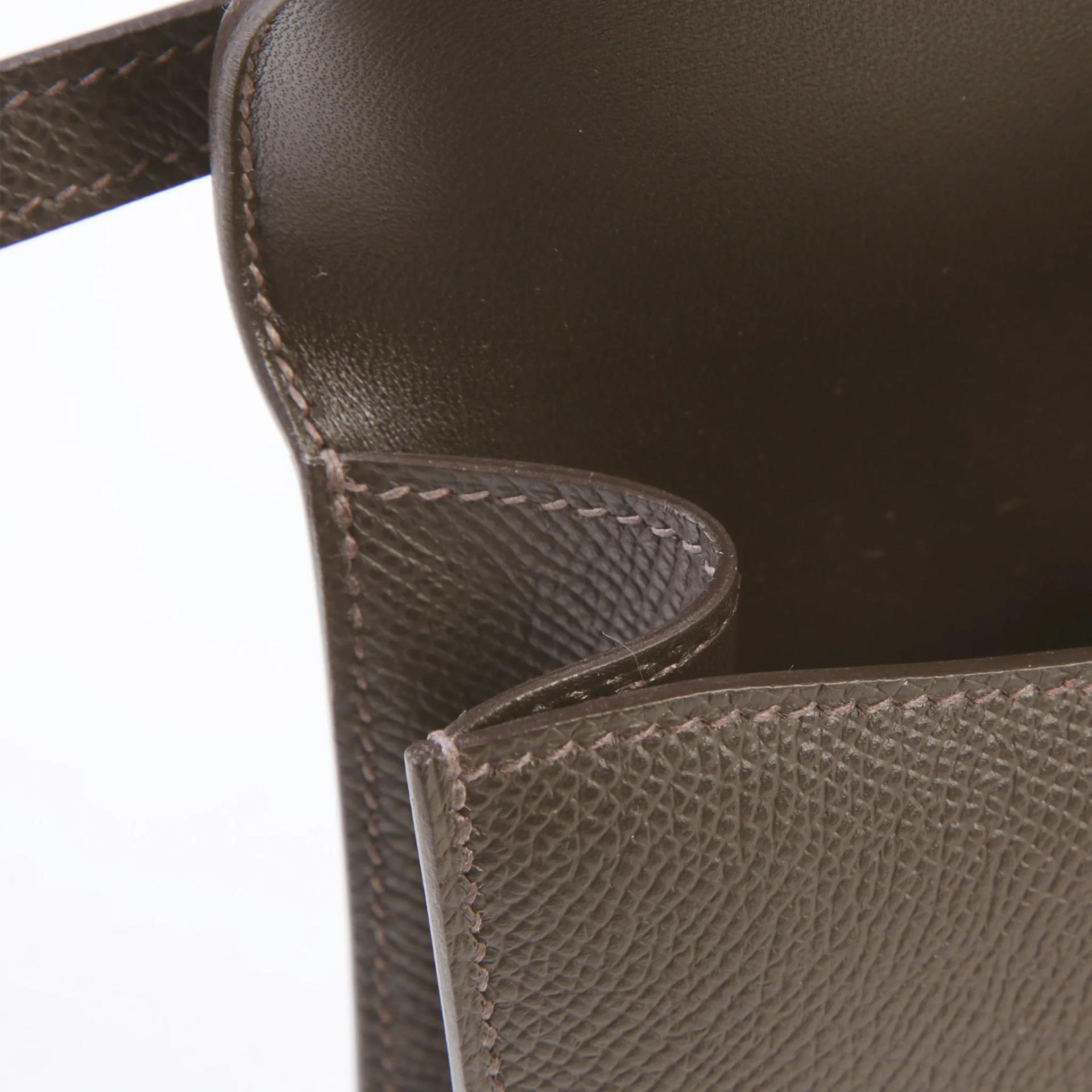 Brand New ( Rank N ) HERMÈS Constance Elan 2024 Bai Brun（T3） Epsom Gold hardware G (2026) - 13