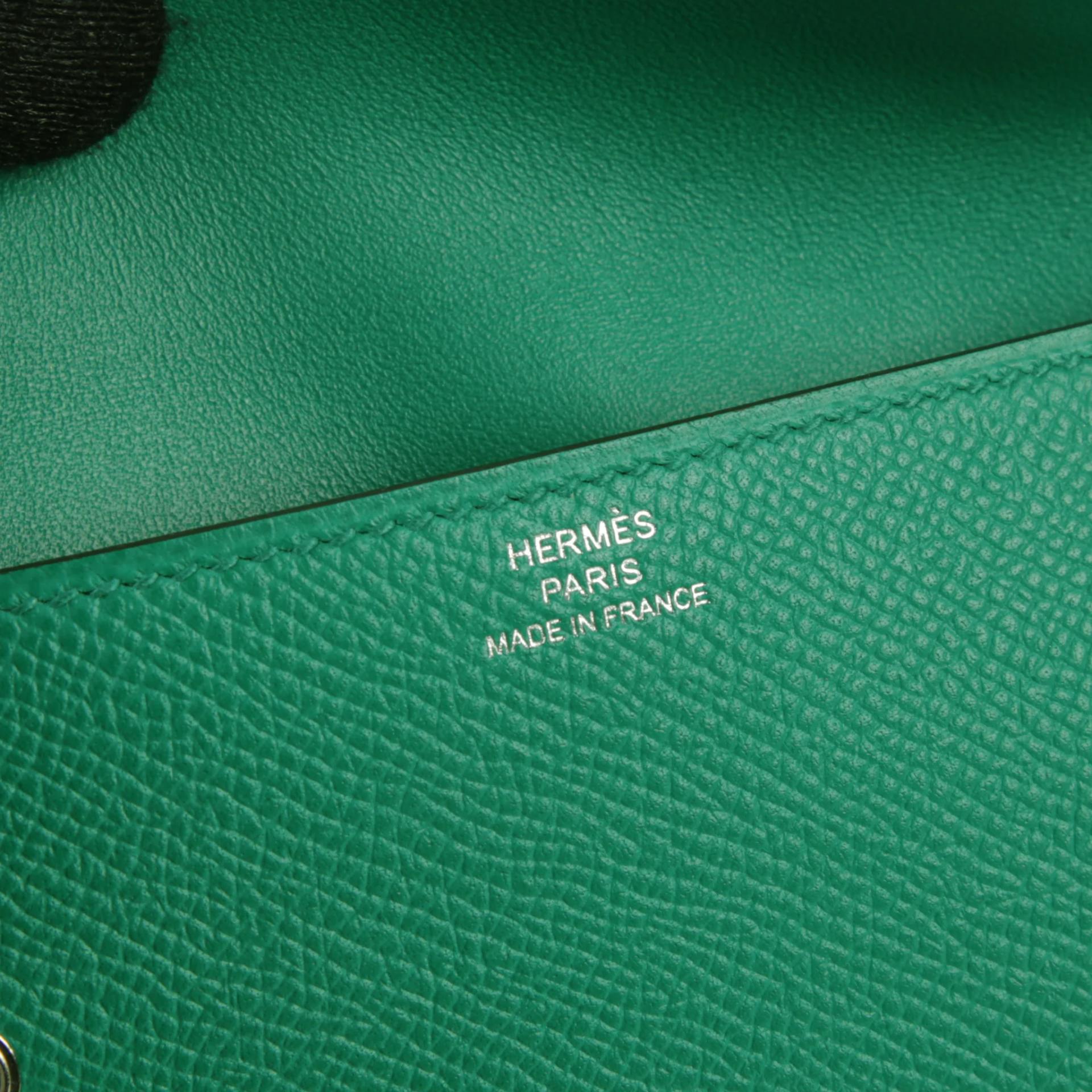Unused ( Rank NS ) HERMÈS Limited Edition Kelly Doll Picto Vert Fizz (0S) Vert Jade (O6) Nata (I2) Epsom Palladium hardware W (2024) - 16