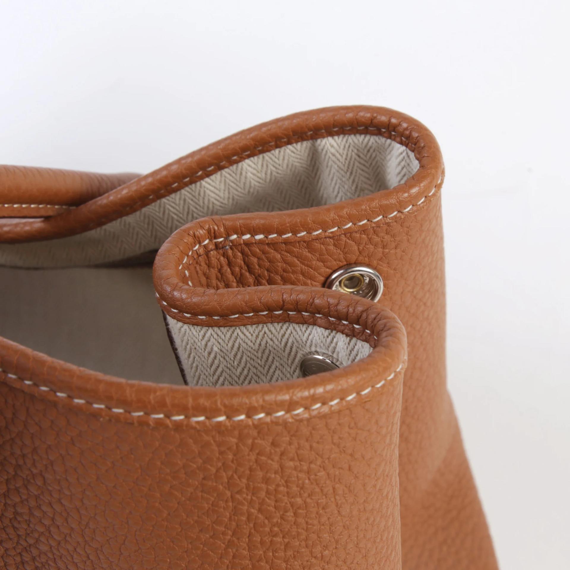 Very Good ( Rank A) HERMÈS Garden Party PM Gold (37) Negonda Palladium hardware D (2019) - 9