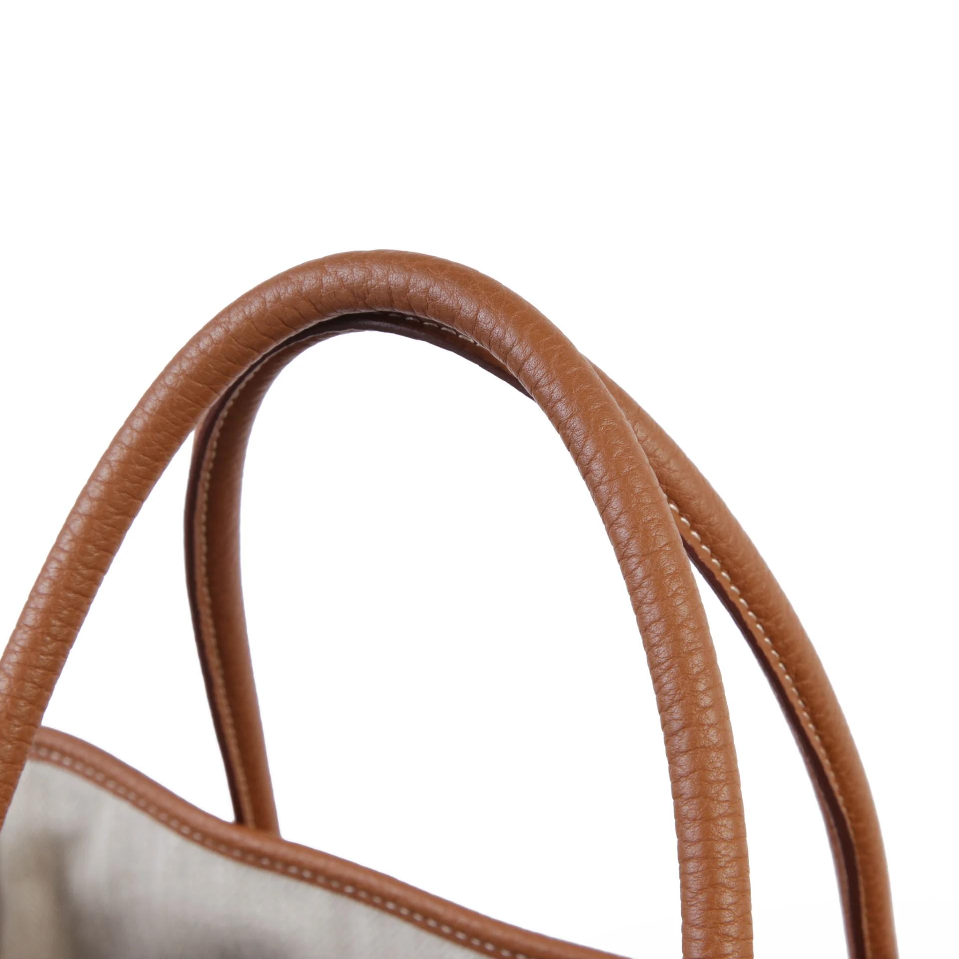 Very Good ( Rank A) HERMÈS Garden Party PM Gold (37) Negonda Palladium hardware D (2019) - 3