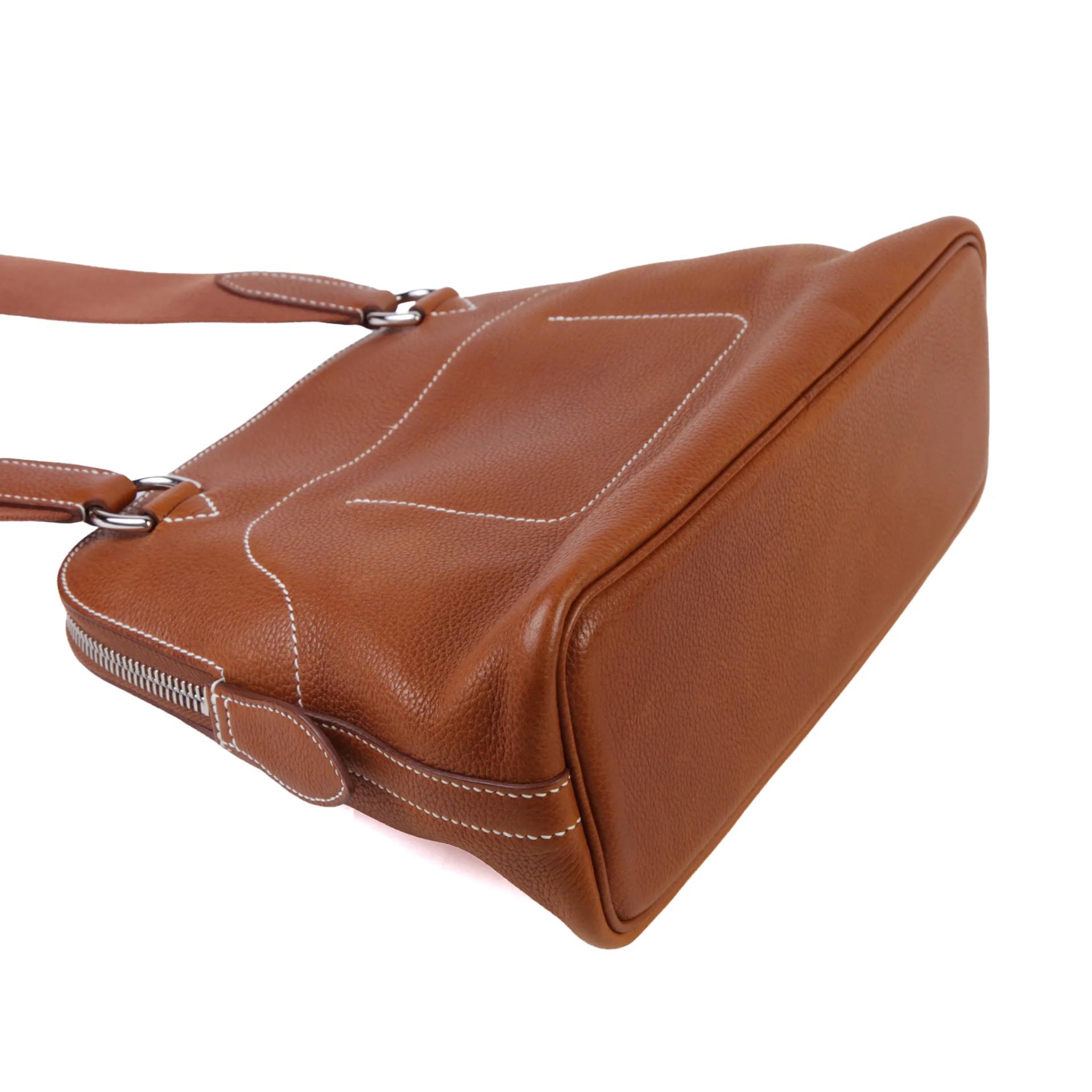 Excellent ( Rank SA ) HERMÈS Bolide Messenger Fauve (34) Barenia Faubourg Palladium hardware K (2025) - 6