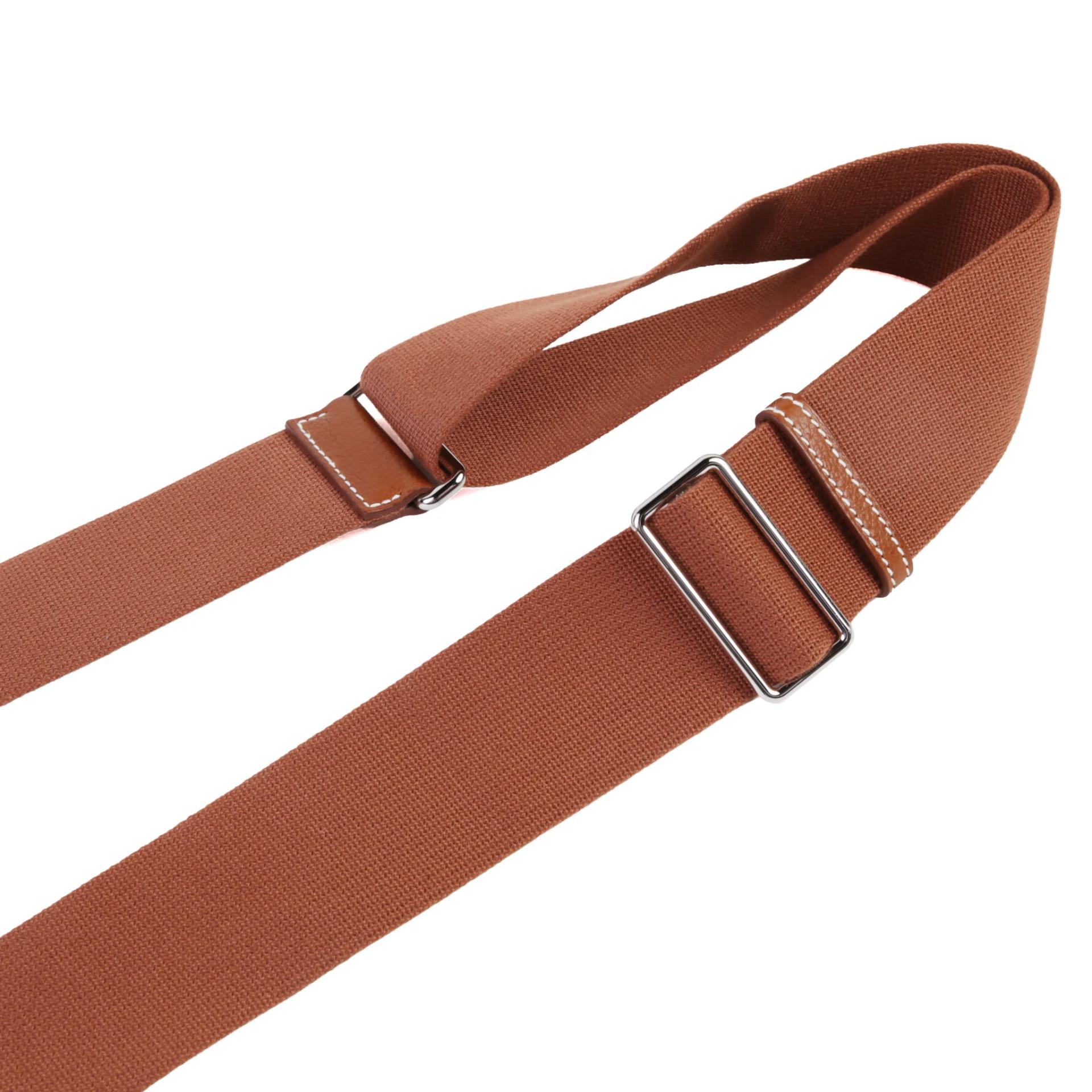 Excellent ( Rank SA ) HERMÈS Bolide Messenger Fauve (34) Barenia Faubourg Palladium hardware K (2025) - 3