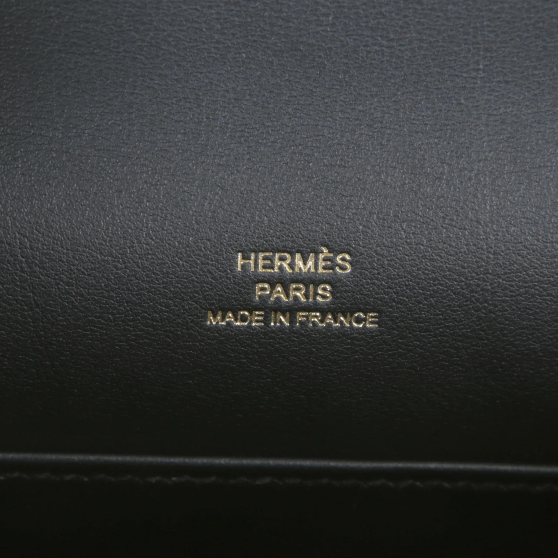 Brand New ( Rank N ) HERMÈS Kelly Pochette Noir (89) Swift Gold hardware G (2026) - 10