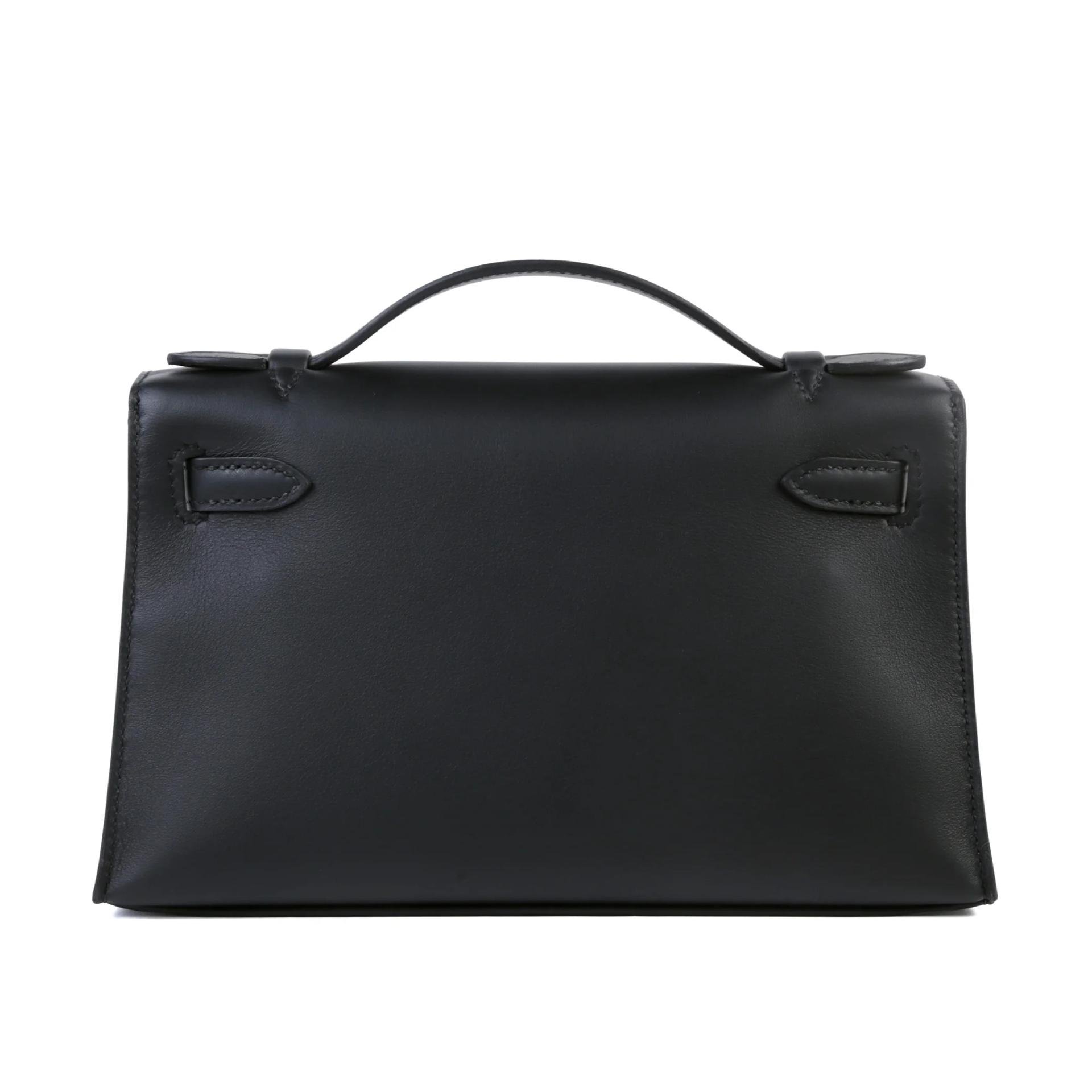 Brand New ( Rank N ) HERMÈS Kelly Pochette Noir (89) Swift Gold hardware G (2026) - 2