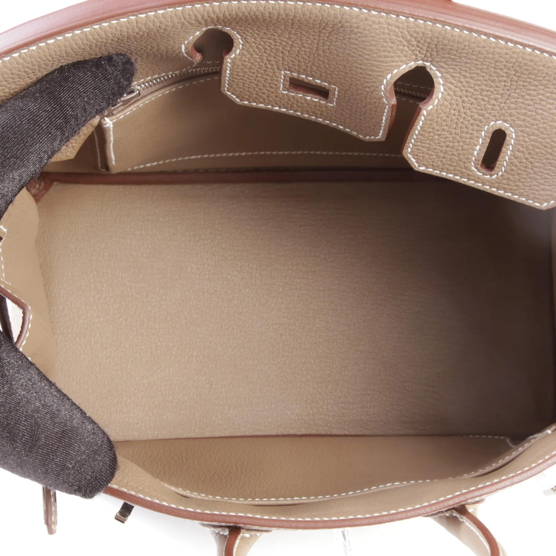 Brand New ( Rank N ) HERMÈS Birkin 25 Etoupe (18) Togo Palladium hardware G (2026) - 10