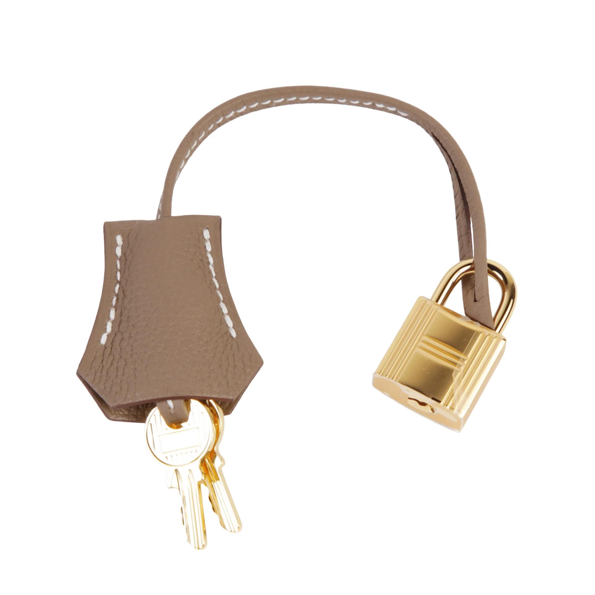 Brand New ( Rank N ) HERMÈS Birkin 25 Etoupe (18) Togo Gold hardware G (2026) - 14