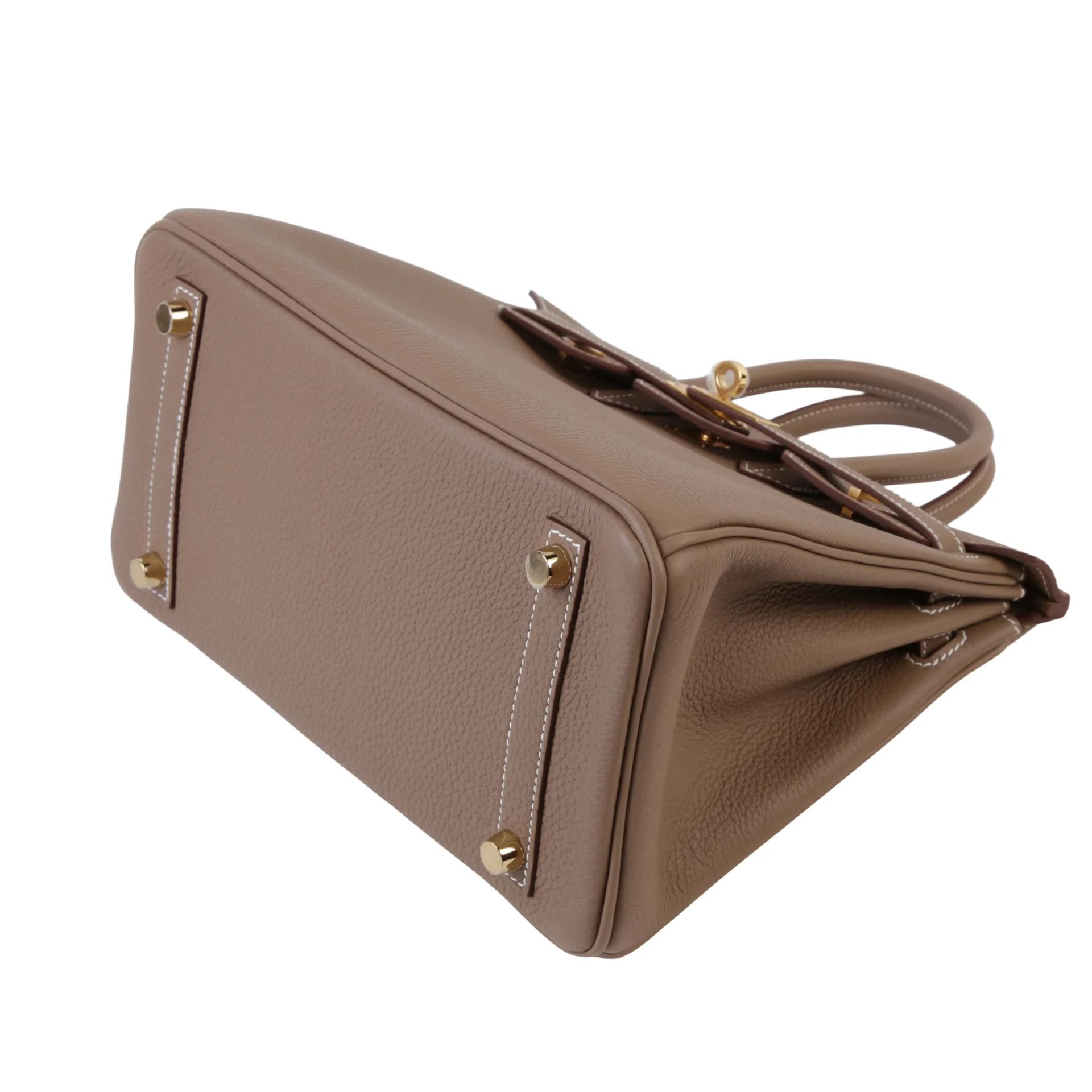 Brand New ( Rank N ) HERMÈS Birkin 25 Etoupe (18) Togo Gold hardware G (2026) - 5