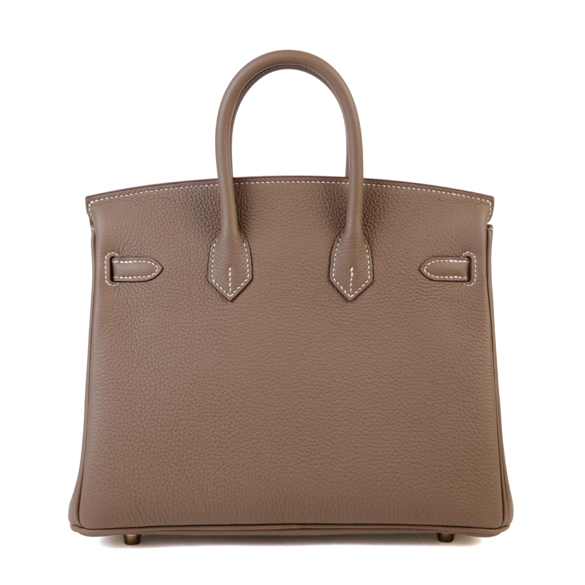 Brand New ( Rank N ) HERMÈS Birkin 25 Etoupe (18) Togo Gold hardware G (2026) - 2