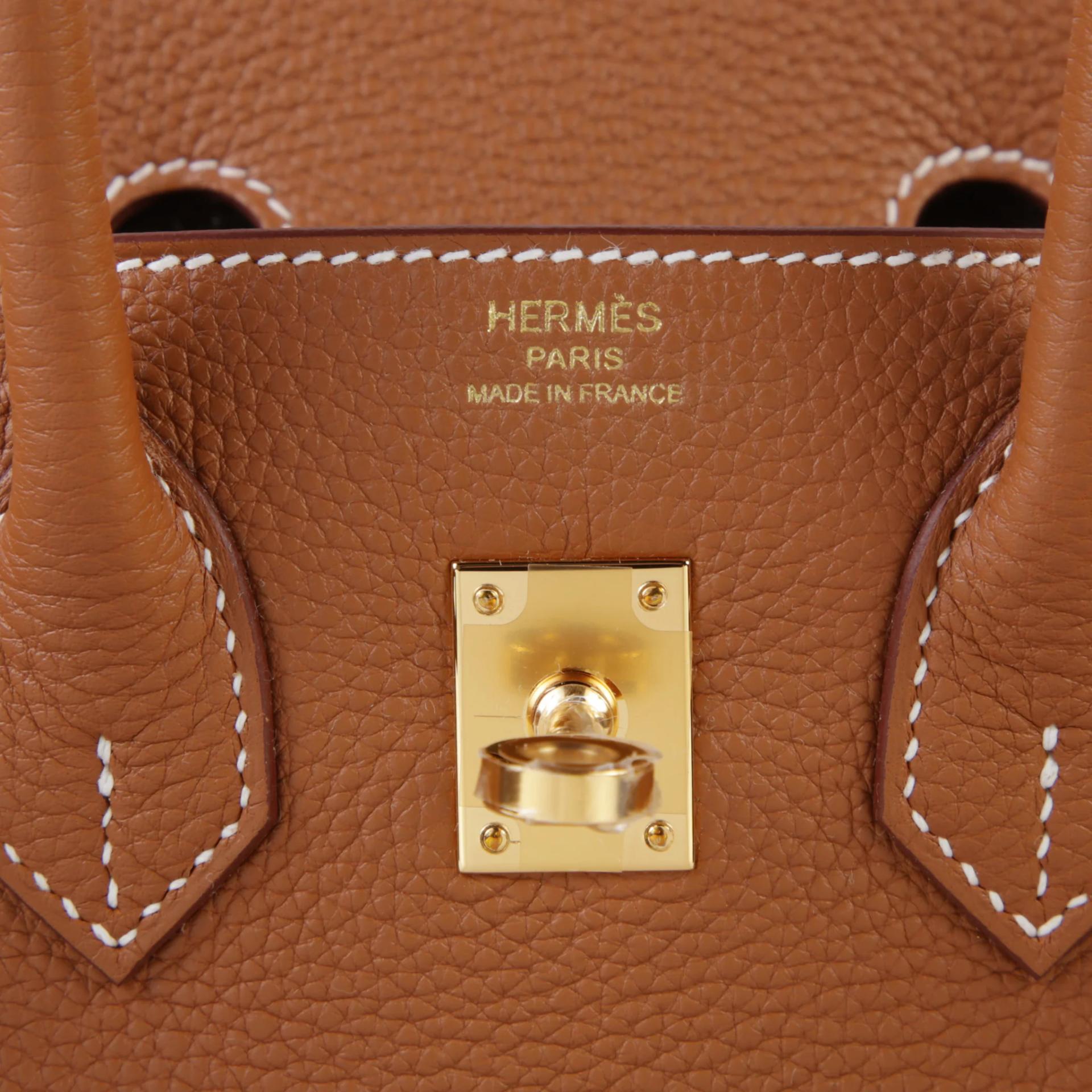 全新 HERMÈS 愛馬仕 Birkin 25 37 金棕色 Gold Togo小牛皮 金扣 G刻 2026年 - 9