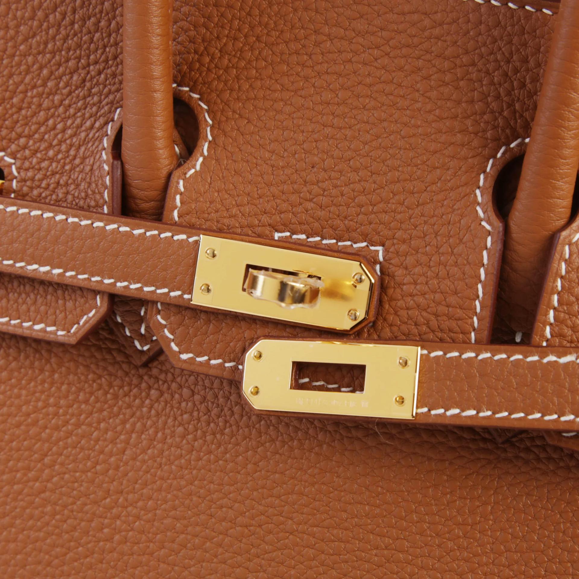 全新 HERMÈS 愛馬仕 Birkin 25 37 金棕色 Gold Togo小牛皮 金扣 G刻 2026年 - 8