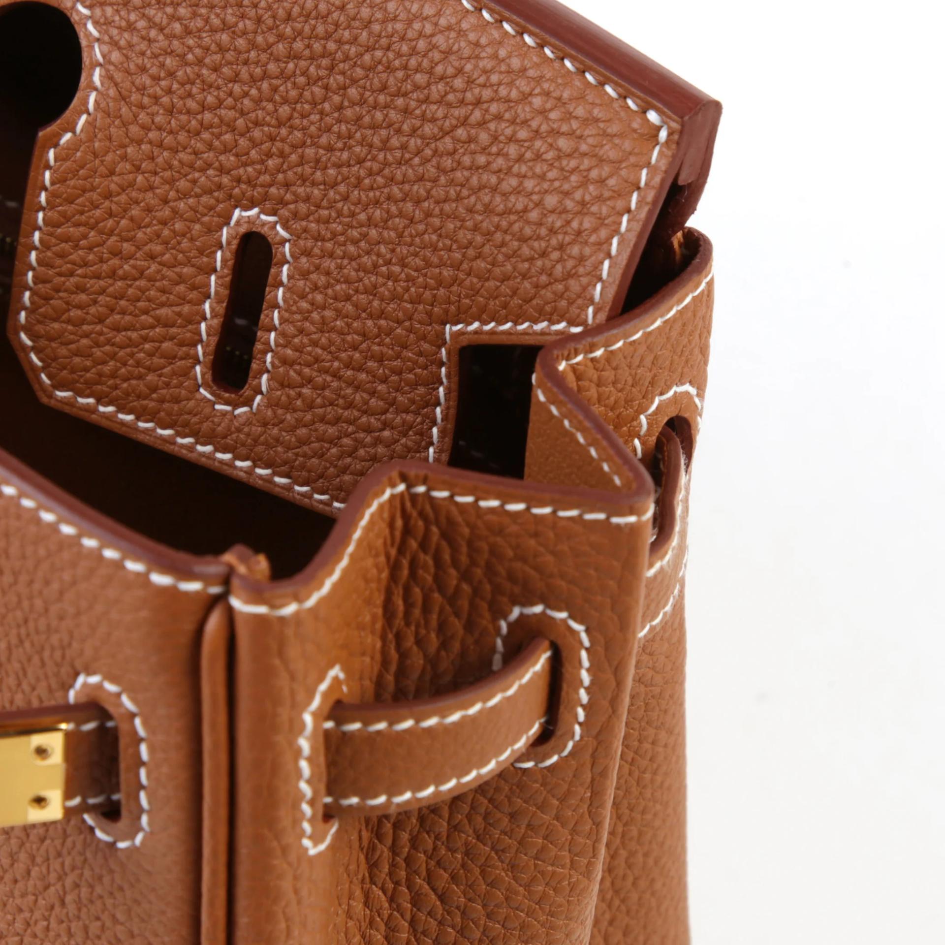 全新 HERMÈS 愛馬仕 Birkin 25 37 金棕色 Gold Togo小牛皮 金扣 G刻 2026年 - 11