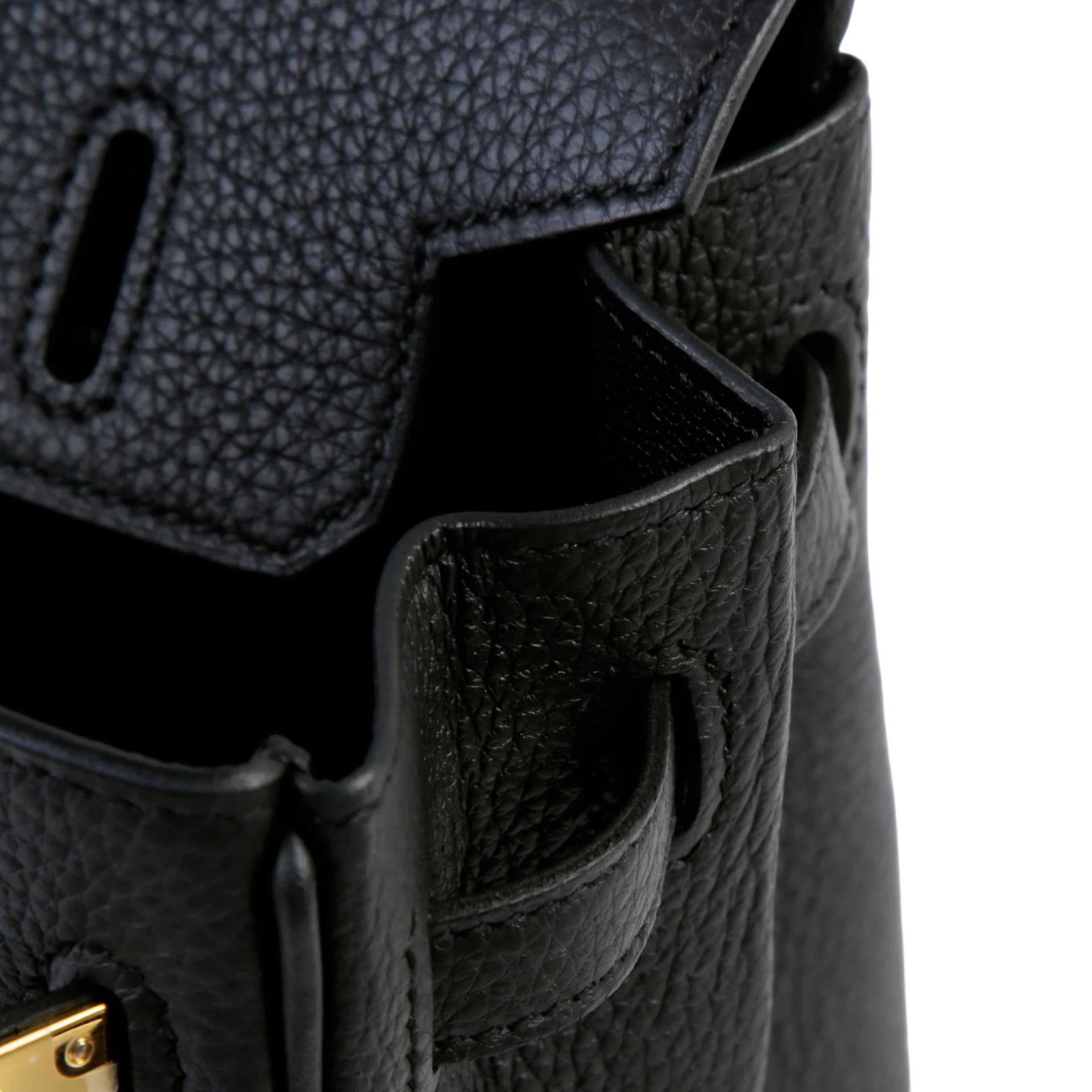 Brand New ( Rank N ) HERMÈS Birkin 25 Noir (89) Togo Gold hardware G (2026) - 11