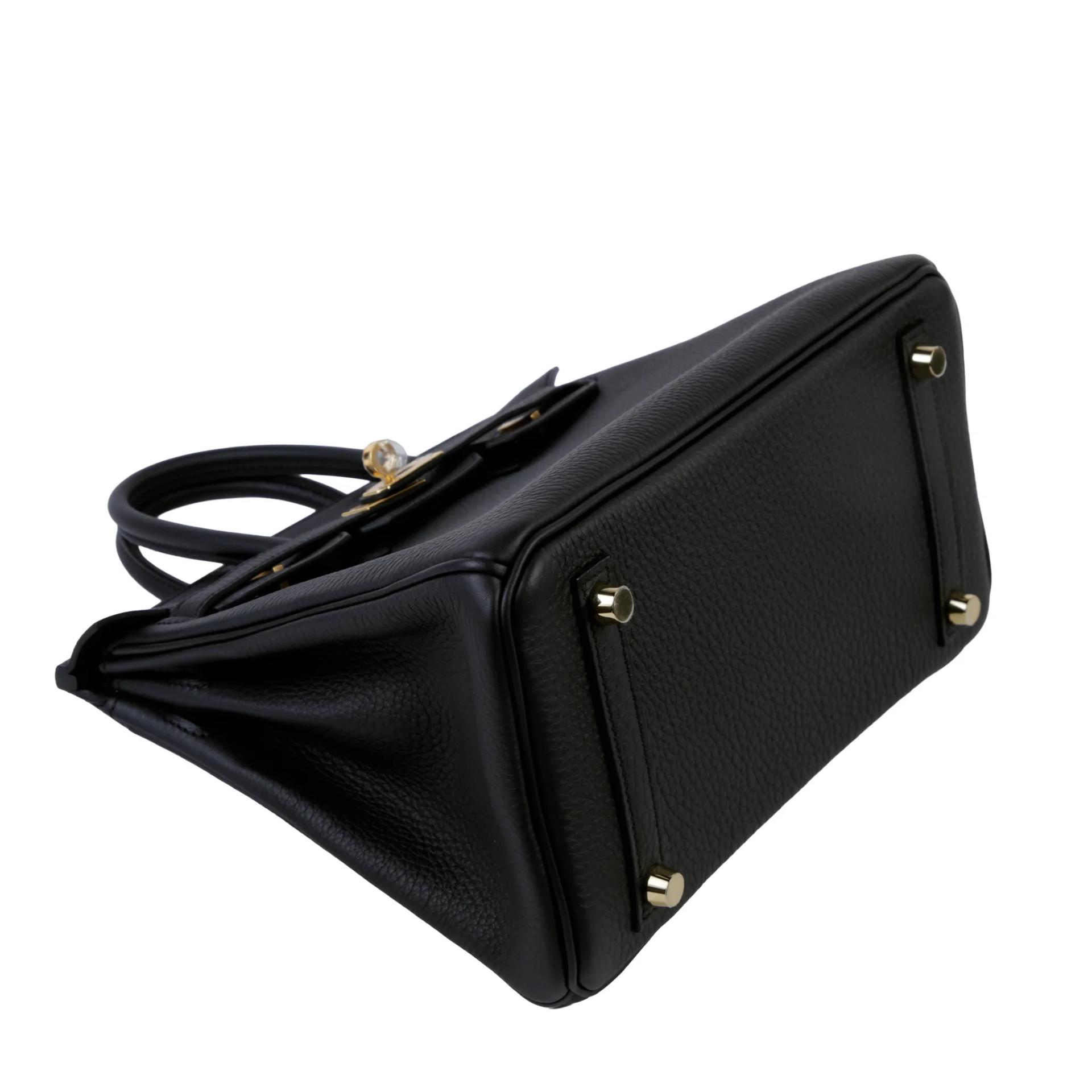 Brand New ( Rank N ) HERMÈS Birkin 25 Noir (89) Togo Gold hardware G (2026) - 4