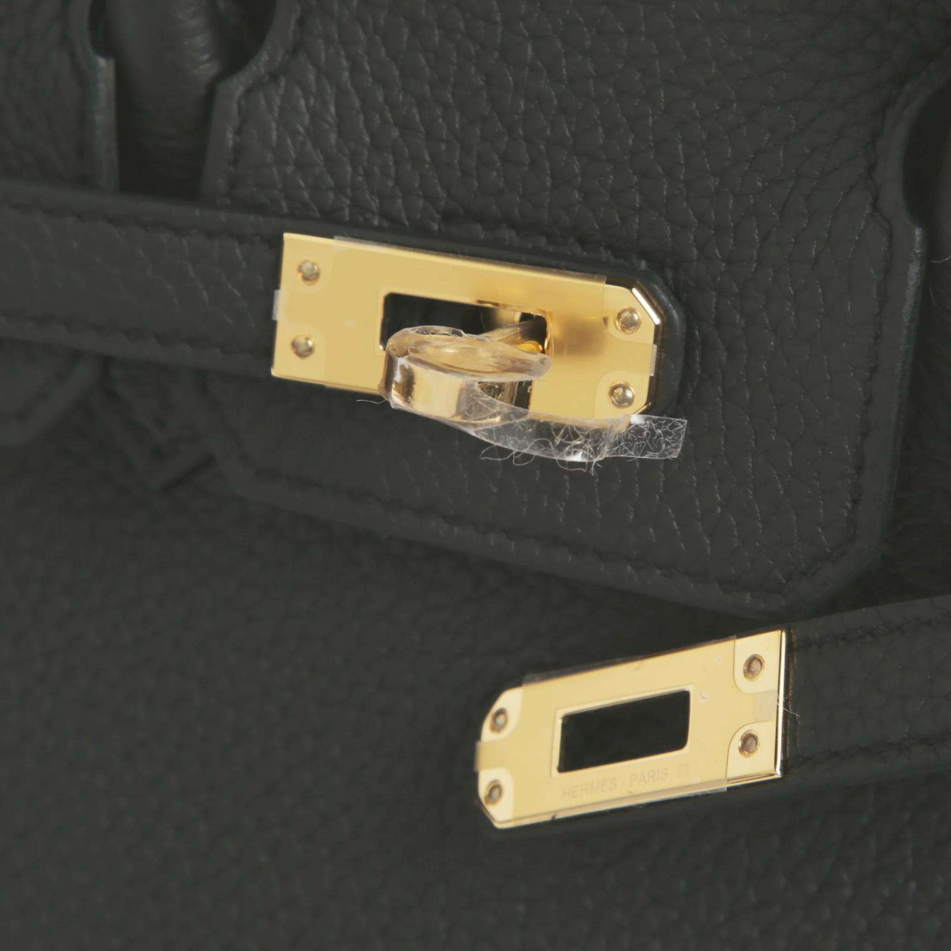 Brand New ( Rank N ) HERMÈS Birkin 25 Noir (89) Togo Gold hardware G (2026) - 8