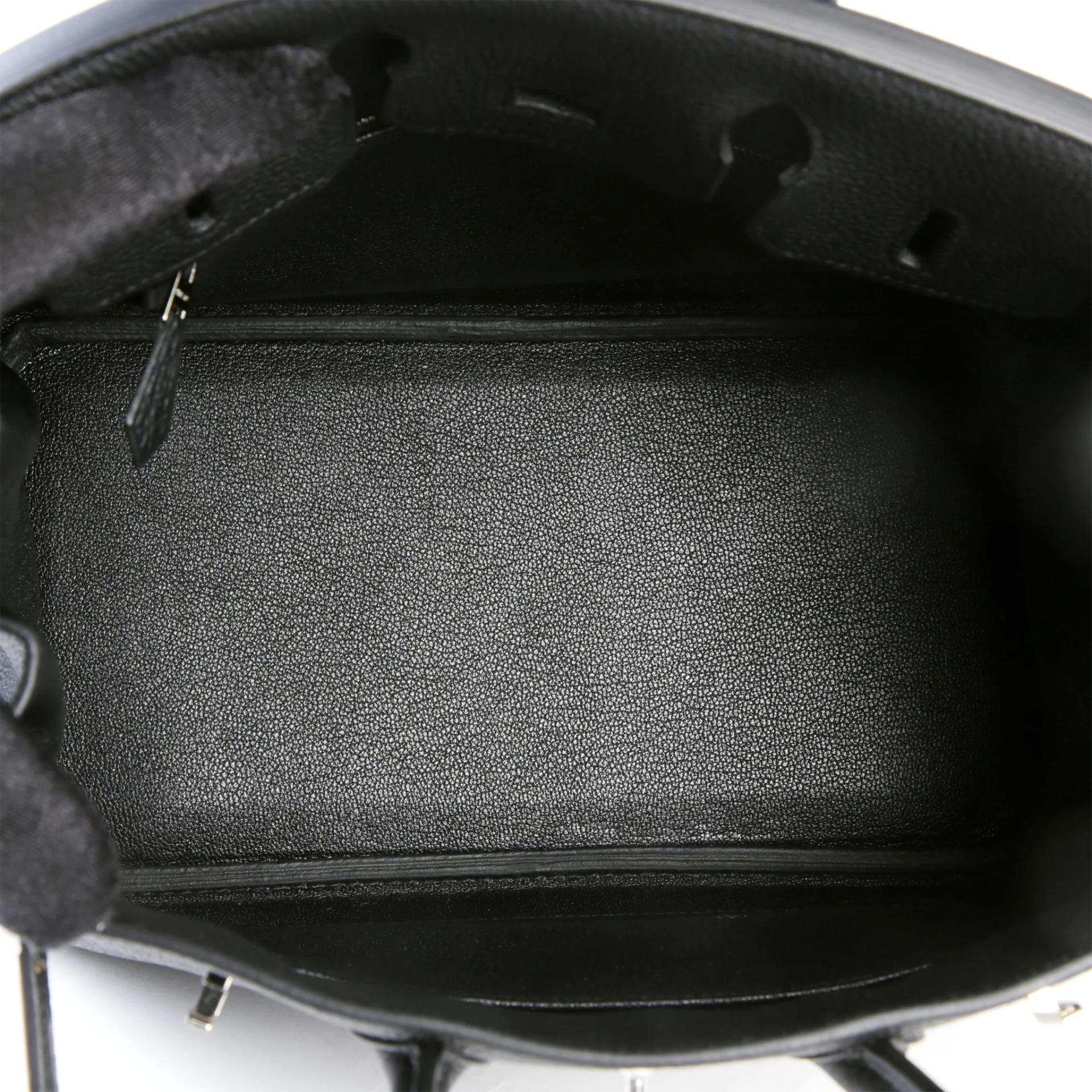 Brand New ( Rank N ) HERMÈS Birkin 25 Noir (89) Togo Palladium hardware G (2026) - 10