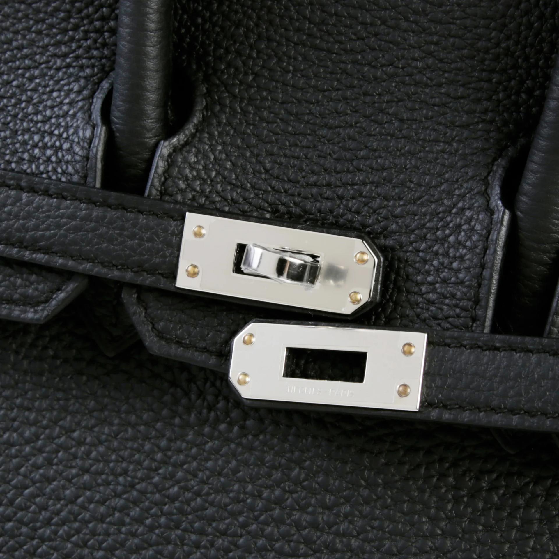 Brand New ( Rank N ) HERMÈS Birkin 25 Noir (89) Togo Palladium hardware G (2026) - 8