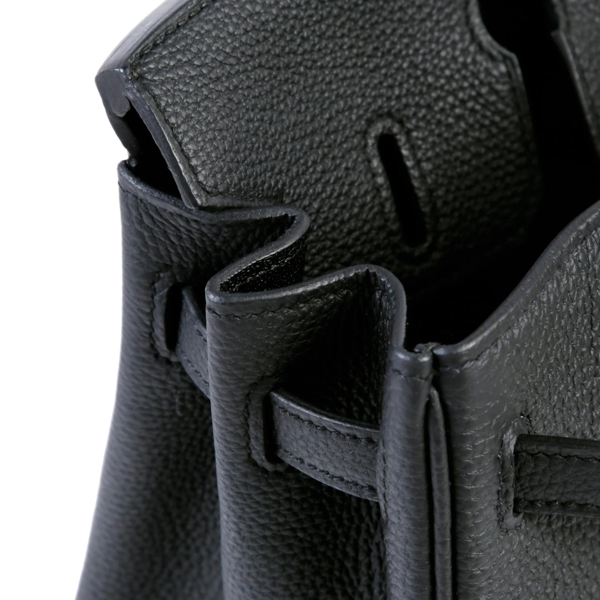Brand New ( Rank N ) HERMÈS Birkin 25 Noir (89) Togo Palladium hardware G (2026) - 12