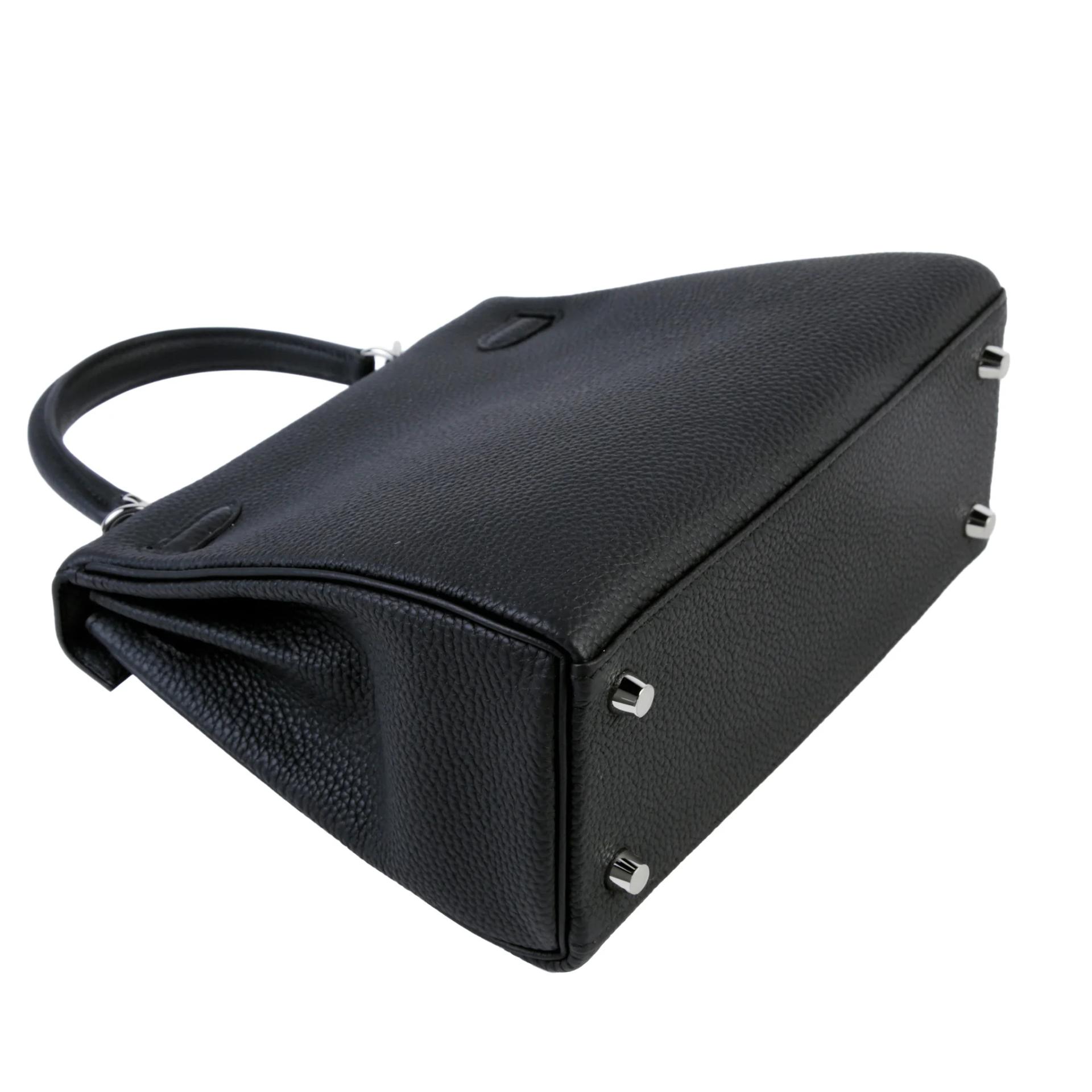 Brand New ( Rank N ) HERMÈS Kelly 25 Noir (89) Togo Palladium hardware G (2026) - 6