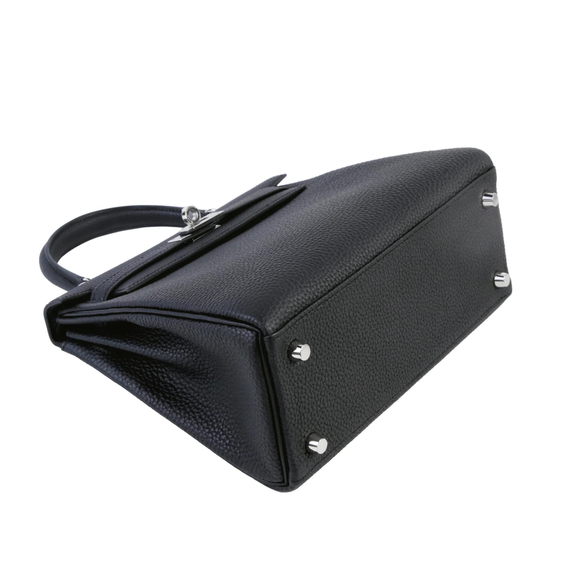Brand New ( Rank N ) HERMÈS Kelly 25 Noir (89) Togo Palladium hardware G (2026) - 4