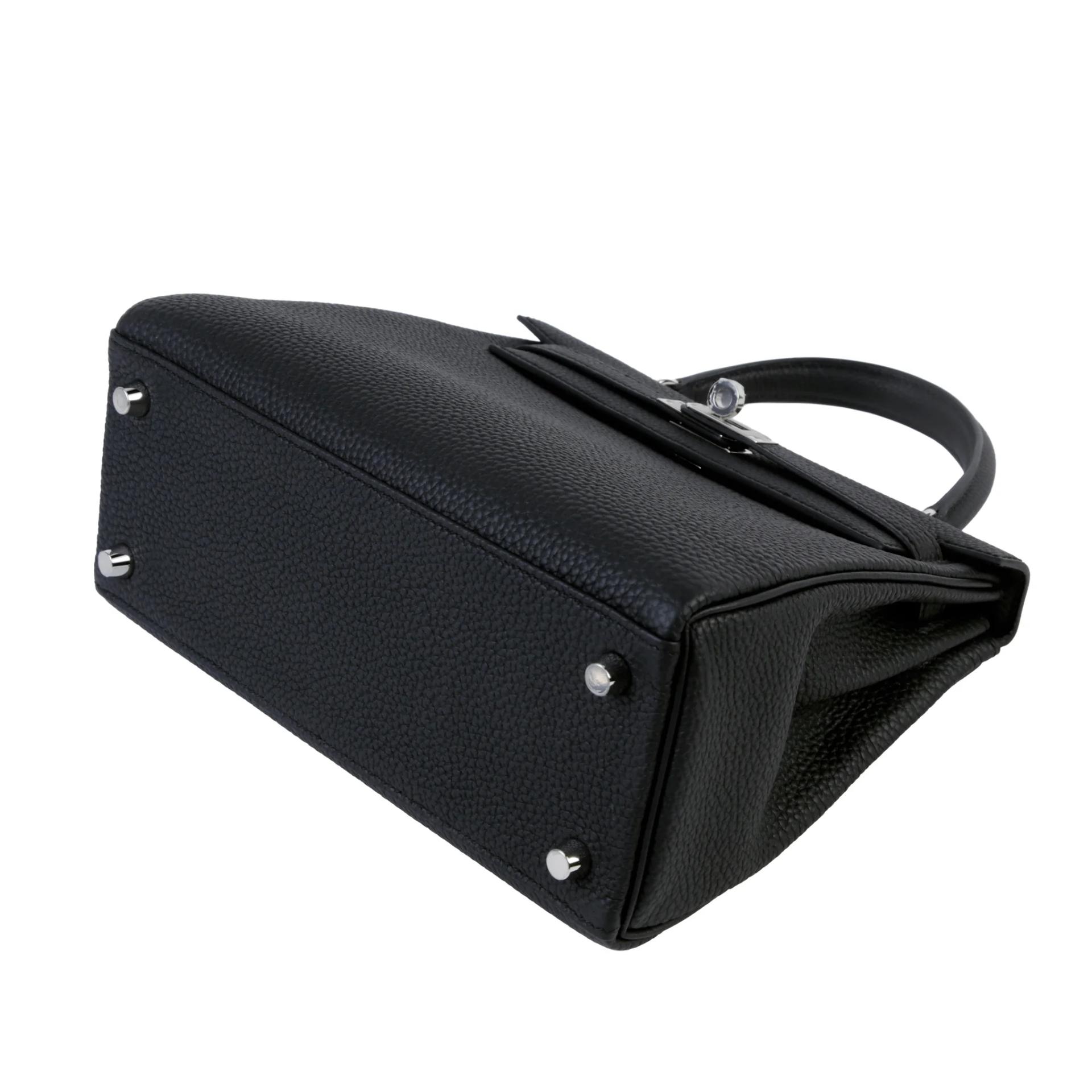 Brand New ( Rank N ) HERMÈS Kelly 25 Noir (89) Togo Palladium hardware G (2026) - 5