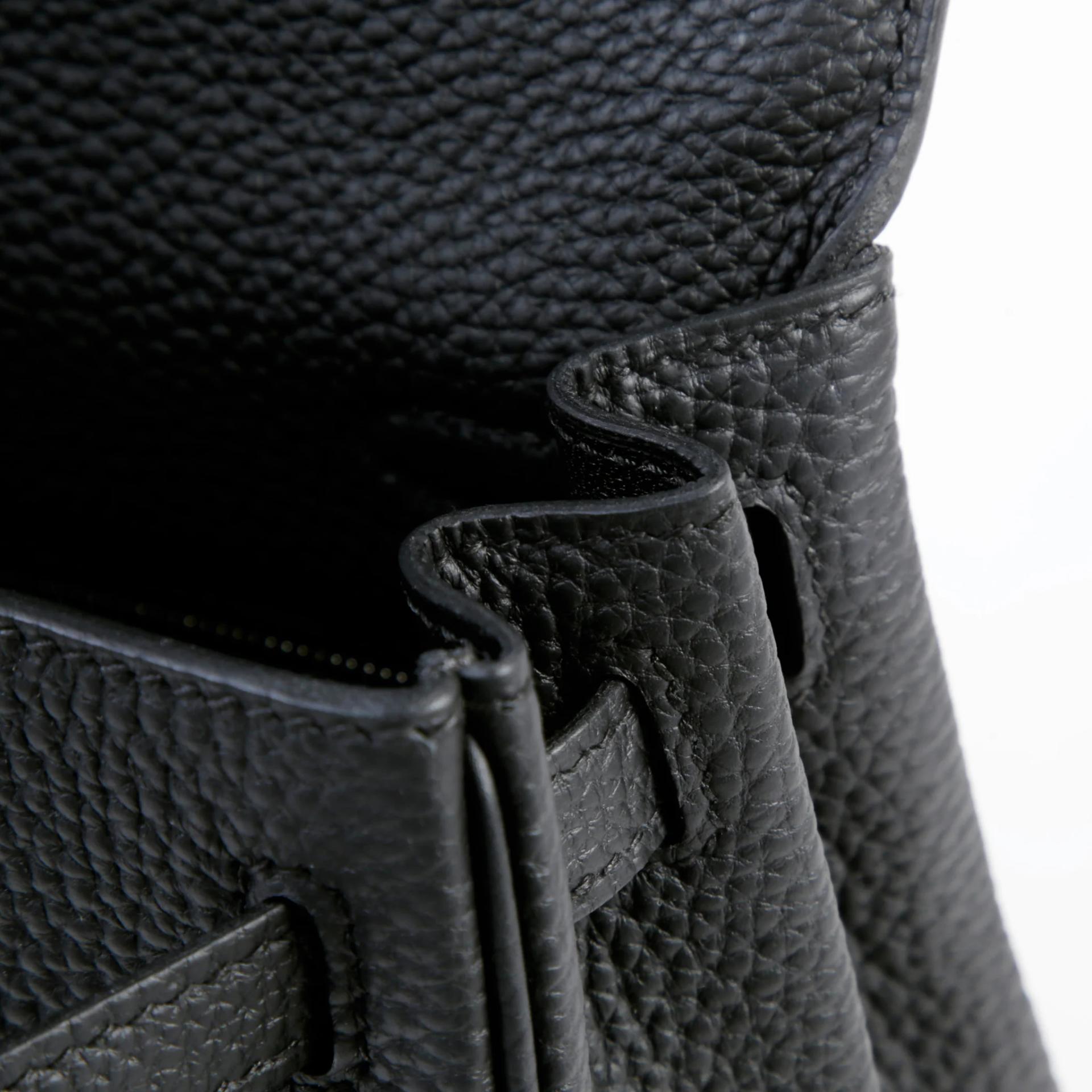 Brand New ( Rank N ) HERMÈS Kelly 25 Noir (89) Togo Palladium hardware G (2026) - 11