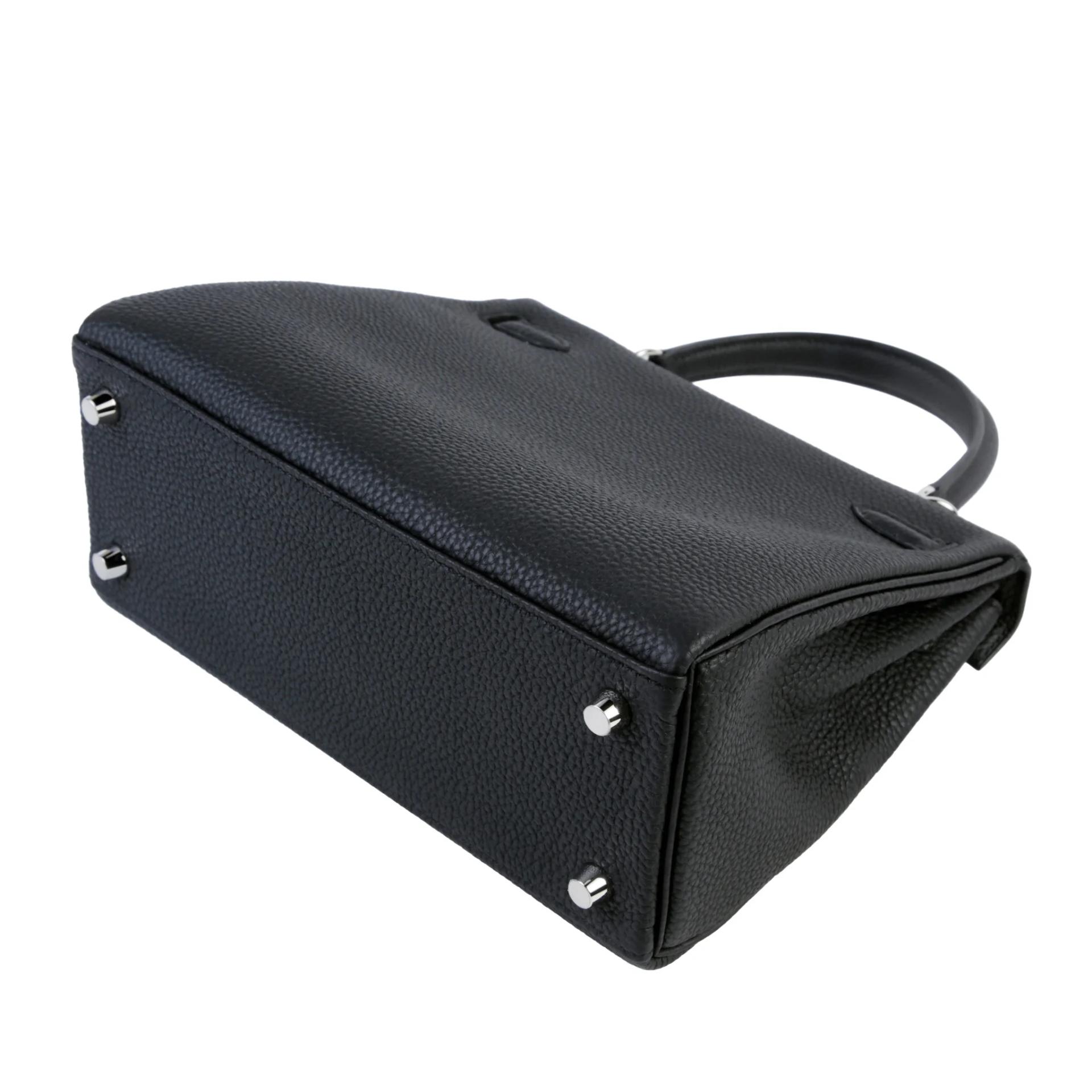 Brand New ( Rank N ) HERMÈS Kelly 25 Noir (89) Togo Palladium hardware G (2026) - 7
