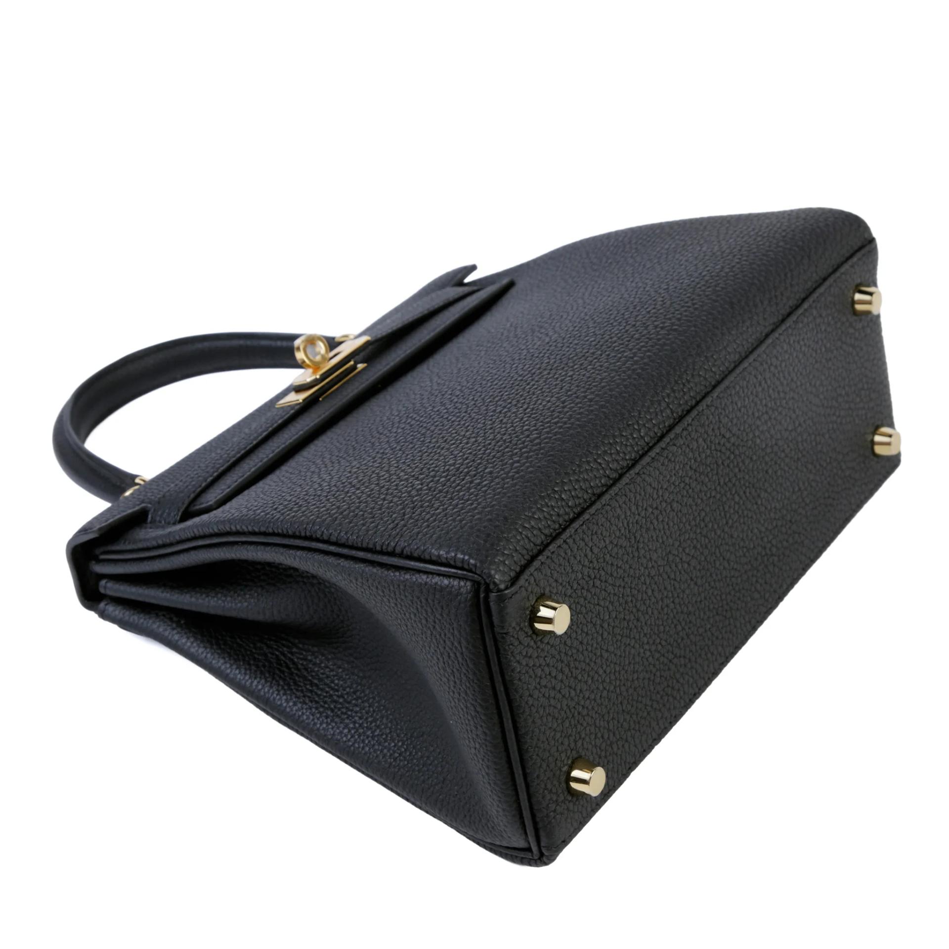 Brand New ( Rank N ) HERMÈS Kelly 25 Noir (89) Togo Gold hardware G (2026) - 4