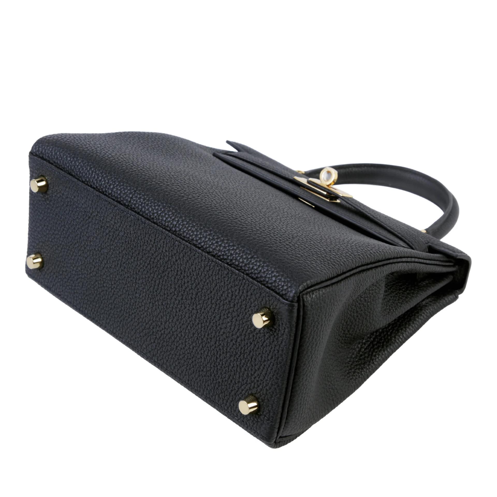 Brand New ( Rank N ) HERMÈS Kelly 25 Noir (89) Togo Gold hardware G (2026) - 5