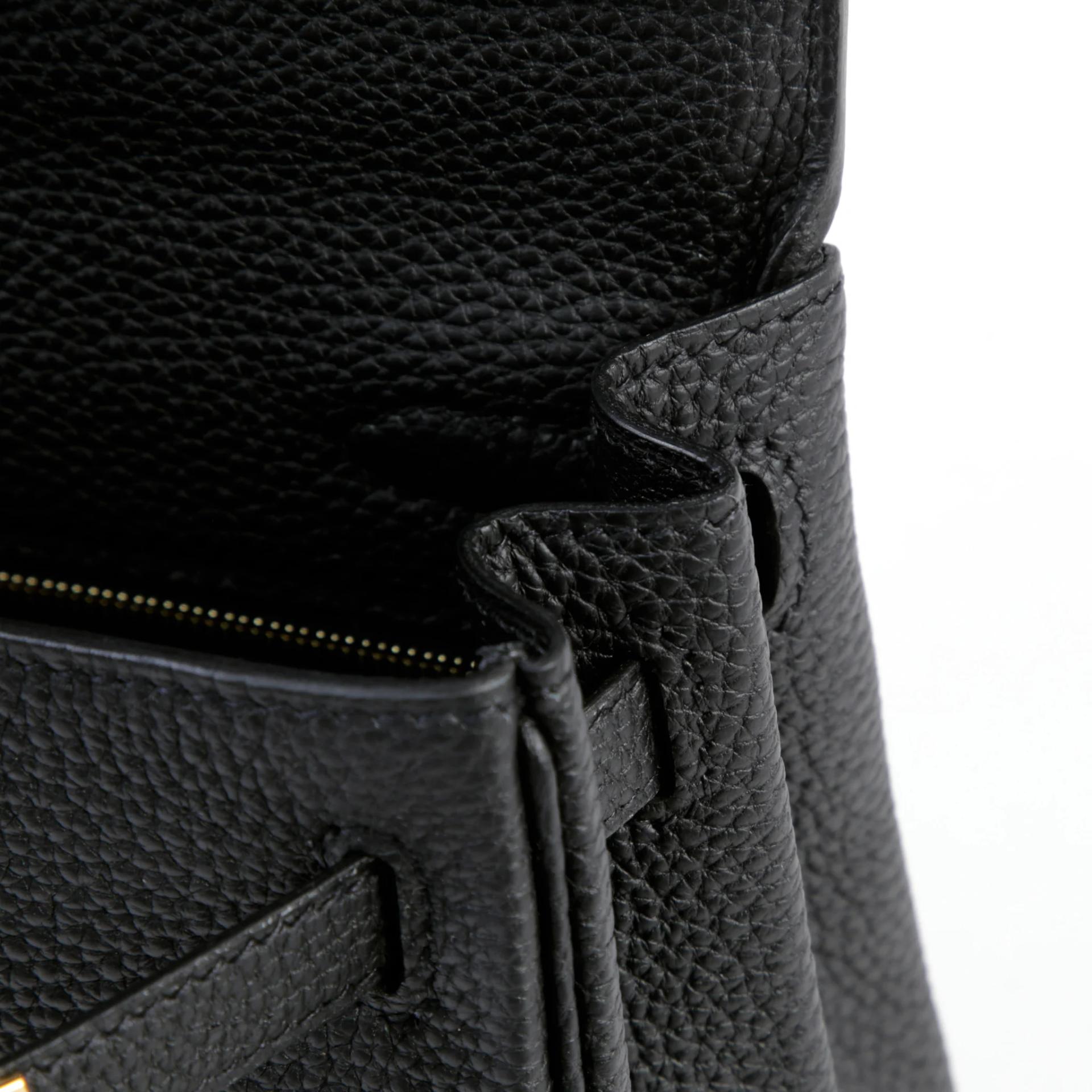Brand New ( Rank N ) HERMÈS Kelly 25 Noir (89) Togo Gold hardware G (2026) - 11