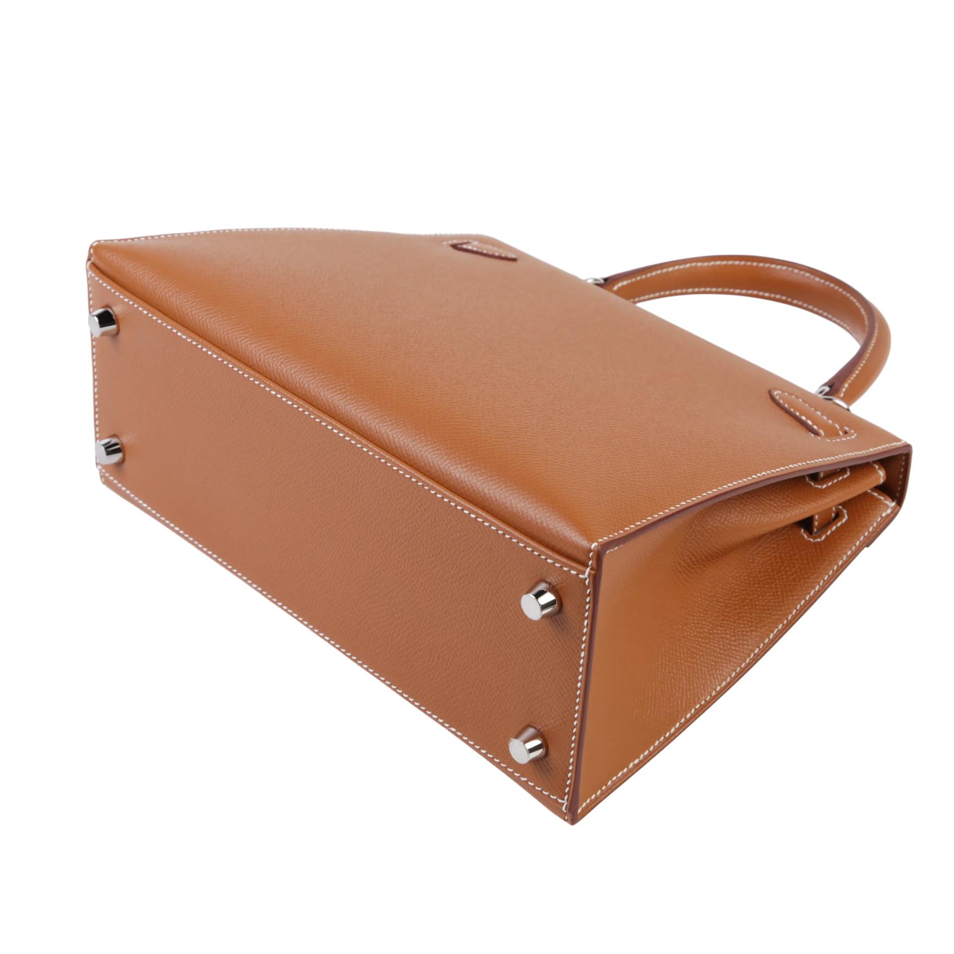 Brand New ( Rank N ) HERMÈS Kelly 25 Sellier Gold (37) Epsom Palladium hardware G (2026) - 7
