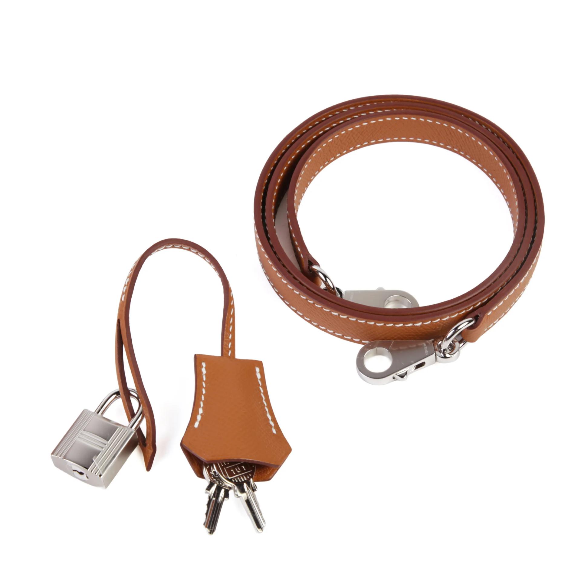 Brand New ( Rank N ) HERMÈS Kelly 25 Sellier Gold (37) Epsom Palladium hardware G (2026) - 14