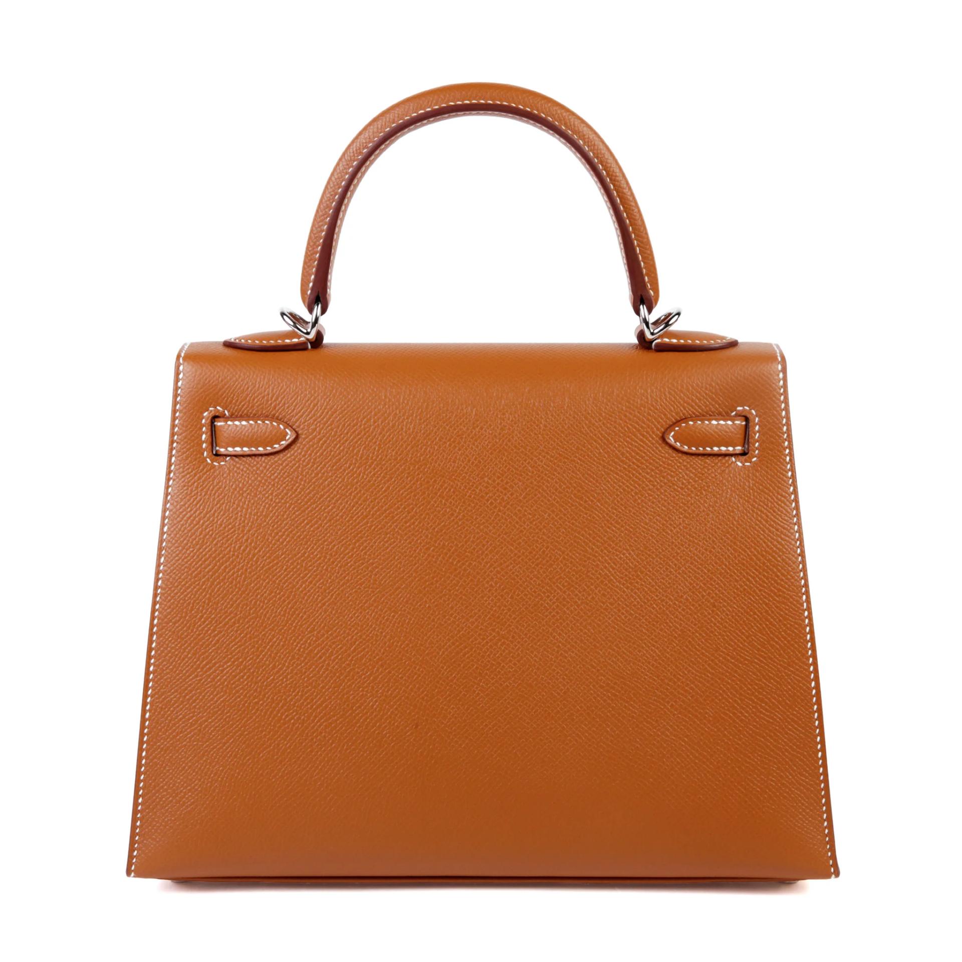 Brand New ( Rank N ) HERMÈS Kelly 25 Sellier Gold (37) Epsom Palladium hardware G (2026) - 2